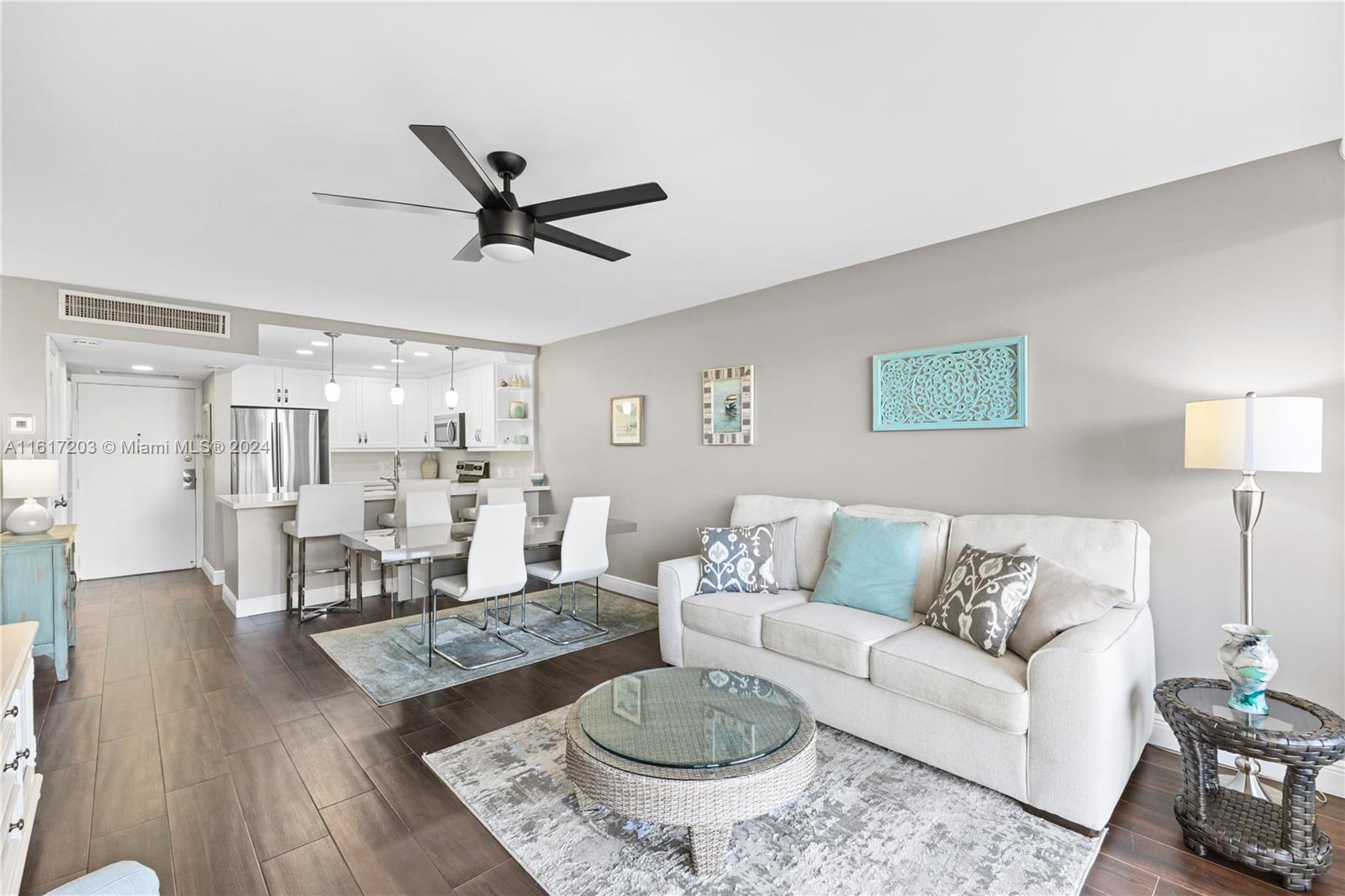 RENOVATED AND FULLY FURNISHED 1 bed / 1 bath in the heart of Aventura. SCHEDULE A VISIT: this is more than a home—it's an EXPERIENCE. A MUST-SEE! No rentals in 1st year of Ownership. No pets.