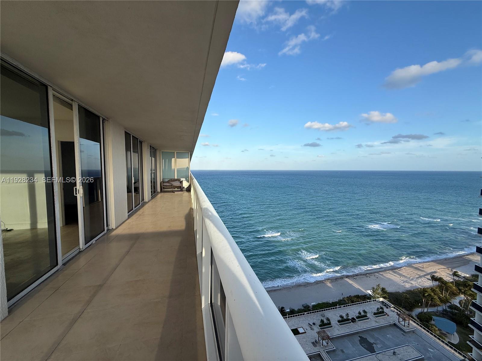 Get this rarely available 06 Line before its gone! Large Corner unit with amazing ocean, intracoastal and city views from wraparound balcony! Spacious 2/2 unit with open kitchen, marble floors in the living room and carpet in the bedrooms. Building offers first class Resort style amenities with over 50,000 sq.ft. of club space, ocean view full service spa, saunas, Jacuzzi, state of the art GYM, fitness classes, infinity edge pools, pool side bar and restaurant, beach service, full time concierge, etc. Cable+Internet included in maintenance, washer/drier in the unit. I garage space and valet. Investors Welcome, can be rented short term. Call/text LA for more information and showings.