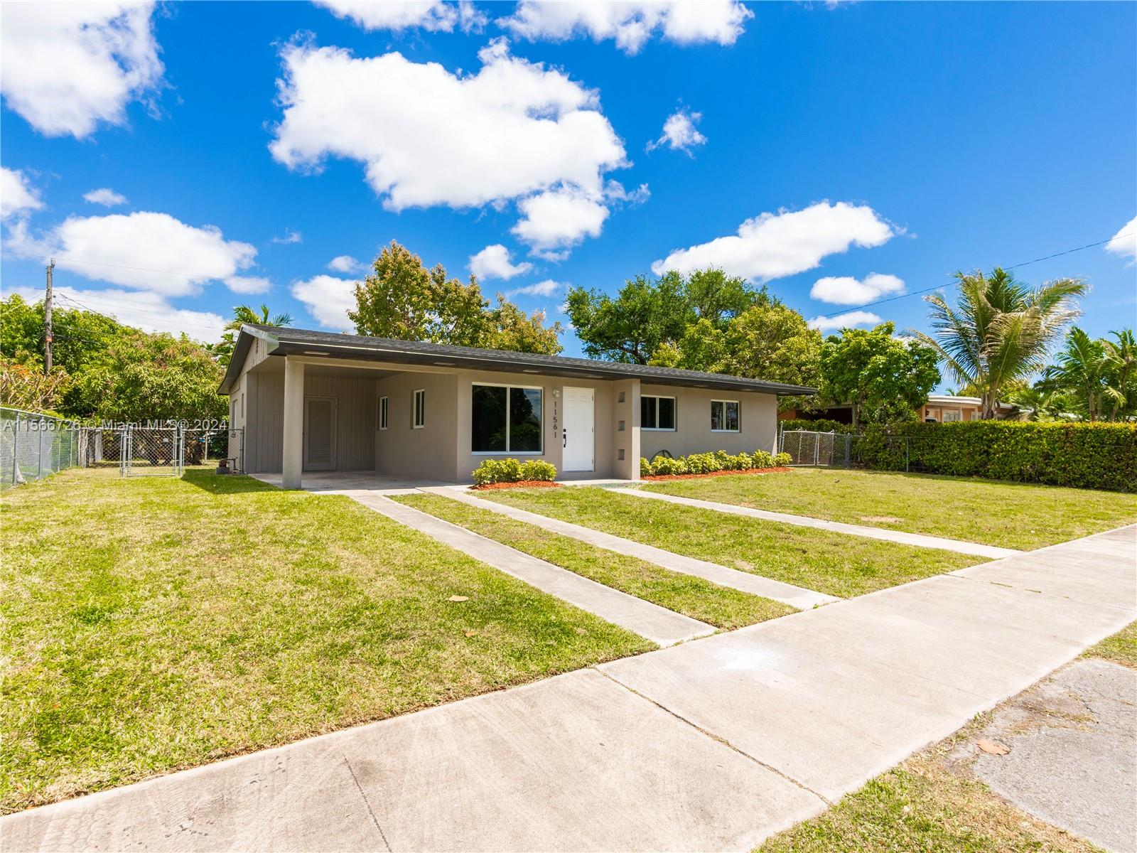 Newly finished 3 bedroom, 1 bathroom home with new tile floors, new kitchen with quartz countertop, new bathroom, new 2023 shingle roof and hurricane impact windows throughout. This home features a nice backyard space with plenty of room for a pool, carport and utility room. The Florida Room is perfect for extra living space just off the dining and kitchen area. Beautifully done and finished!