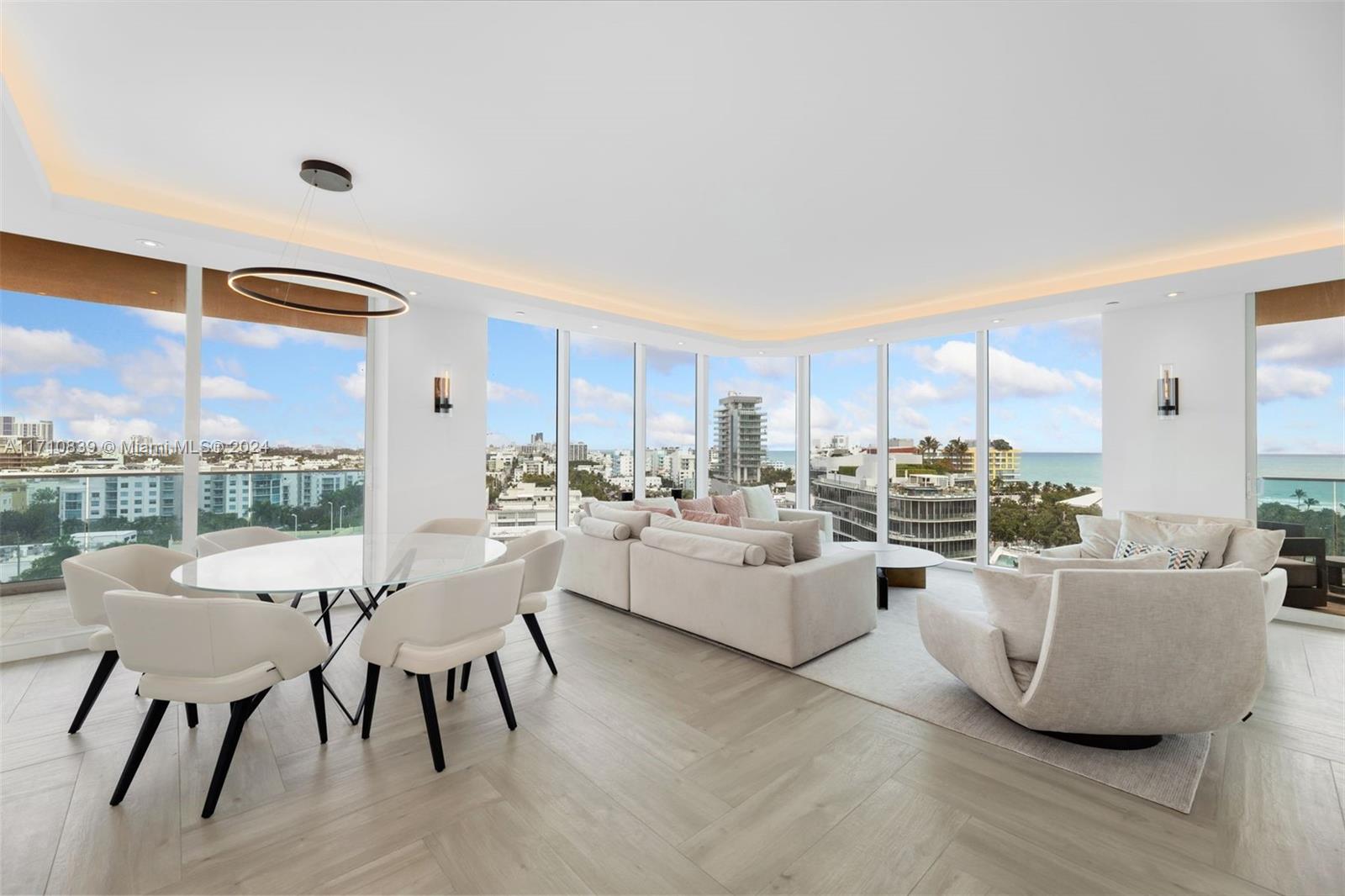 Welcome to Portofino, an exceptional residence located in the most prestigious enclave of Miami Beach’s South of Fifth neighborhood. A 3-bedroom masterpiece offering luxurious living at its finest. This fully remodeled corner unit, was designed and furnished by Bea Interiors. Featuring two private terraces, the residence boasts stunning panoramic views of the Atlantic Ocean, Intracoastal, and City. The amenities are second to none, including a state-of-the-art fitness center, luxurious spa, tennis courts, and an upgraded lobby, ensuring residents happiness. Whether you want to enjoy walks to sandy white beaches, Miami Beach Marina, South Pointe, famous surrounding restaurants or indulge in the building’s top-tier amenities. This residence defines both elegance and convenience.