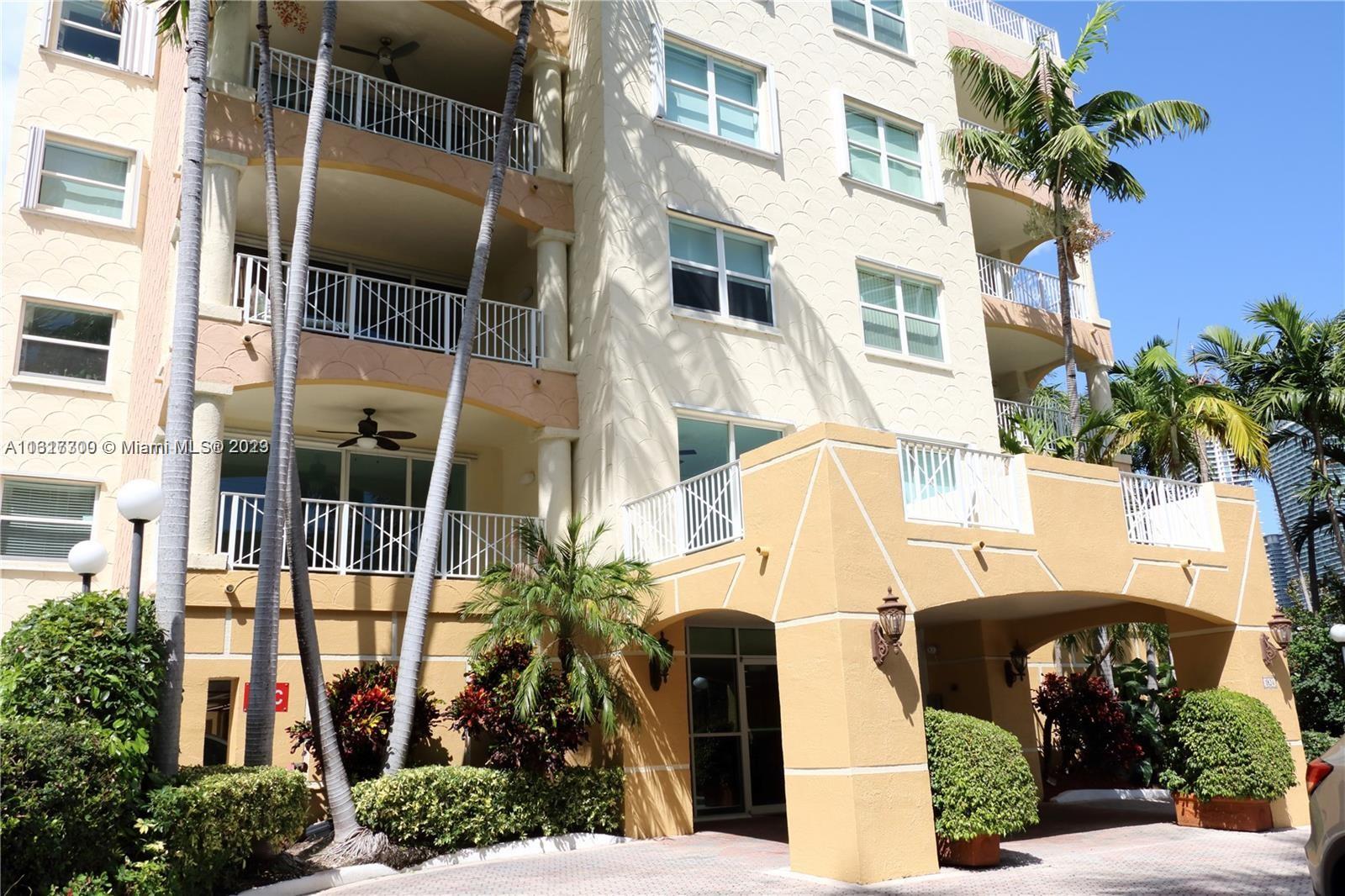 Beautiful 2 bedroom, 2-bathroom unit for rent on the strictly residential, low-density section of Brickell Avenue. Two assigned parking parking spaces. Nestle in a lush private, gated Boutique Condominium community. Gorgeous views of the bay and the city from the balcony. Washer and dryer inside the unit.