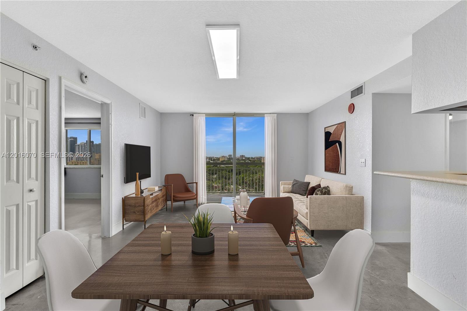 Penthouse condo with panoramic Downtown Miami and Marlins Stadium views in the heart of the Miami Health District corridor. This bright 2 bedroom, 2 bathroom residence features polished concrete floors, a split bedroom layout, open living spaces, abundant natural light, and a private balcony with exceptional skyline exposure. Conveniently located near Jackson Memorial, UM Health, Metrorail access to the University of Miami main campus, Downtown, Brickell, Wynwood, and major transportation routes. A modern loft inspired urban retreat offering flexibility, convenience, and authentic Miami character.

Perfect for medical students, resident physicians, healthcare professionals, hybrid professionals, urban creatives, and buyers seeking a connected city lifestyle with quick access to Miami’s leading hospitals, universities, business districts, and cultural destinations. Also ideal for buyers looking for a low maintenance penthouse residence with strong long term rental appeal and authentic urban energy.