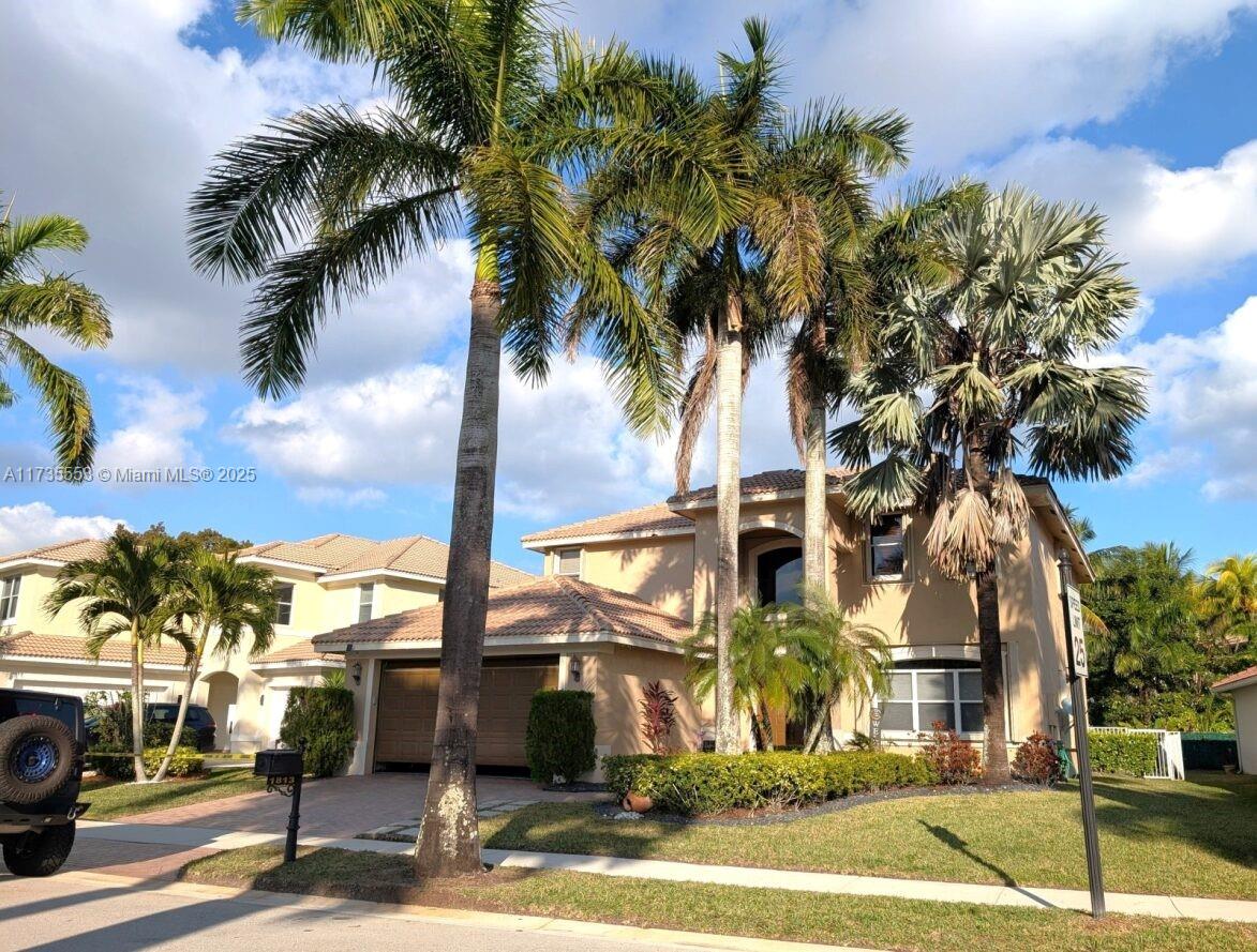 Exquisite home in the coveted community of Weston Hills. This stunning residence boasts 5 bedrooms, 3 1/2 bathrooms, 5th bed on the first floor is utilized as a home office. Step into a spacious and bright living area featuring high ceilings. The gourmet kitchen with quarts countertops is equipped with top-of-the-line appliances and a convenient island making it ideal for everyday living and entertaining. Huge principal suite is a luxurious retreat with an ensuite bathroom, and sitting area. The backyard is your private haven, complete with a cozy covered patio area and pool perfect for relaxing or hosting gatherings. This home is close to top-rated schools, parks, shopping, and dining options. Don't miss the chance to make it your new home! schedule a showing today EZ to show