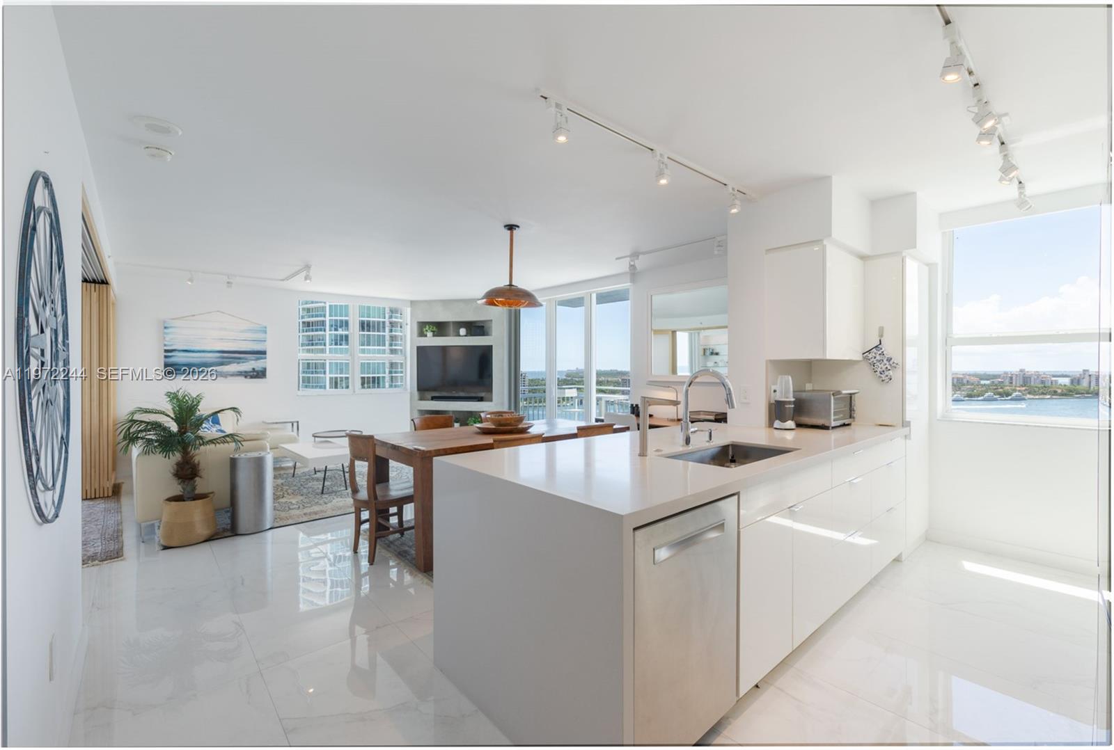 Fully furnished and completely renovated rental at The Yacht Club at Portofino available April 1 to Oct 31, 2026. Features new impact windows and doors, sleek modern finishes, and sweeping views of Downtown Miami, Port of Miami, Fisher Island, Miami Beach Marina, and spectacular sunsets. Located in the coveted South of Fifth neighborhood, steps from the beach, South Pointe Park, dining, and nightlife. Luxury full-service building with resort amenities including pool, gym, tennis, concierge, and security.