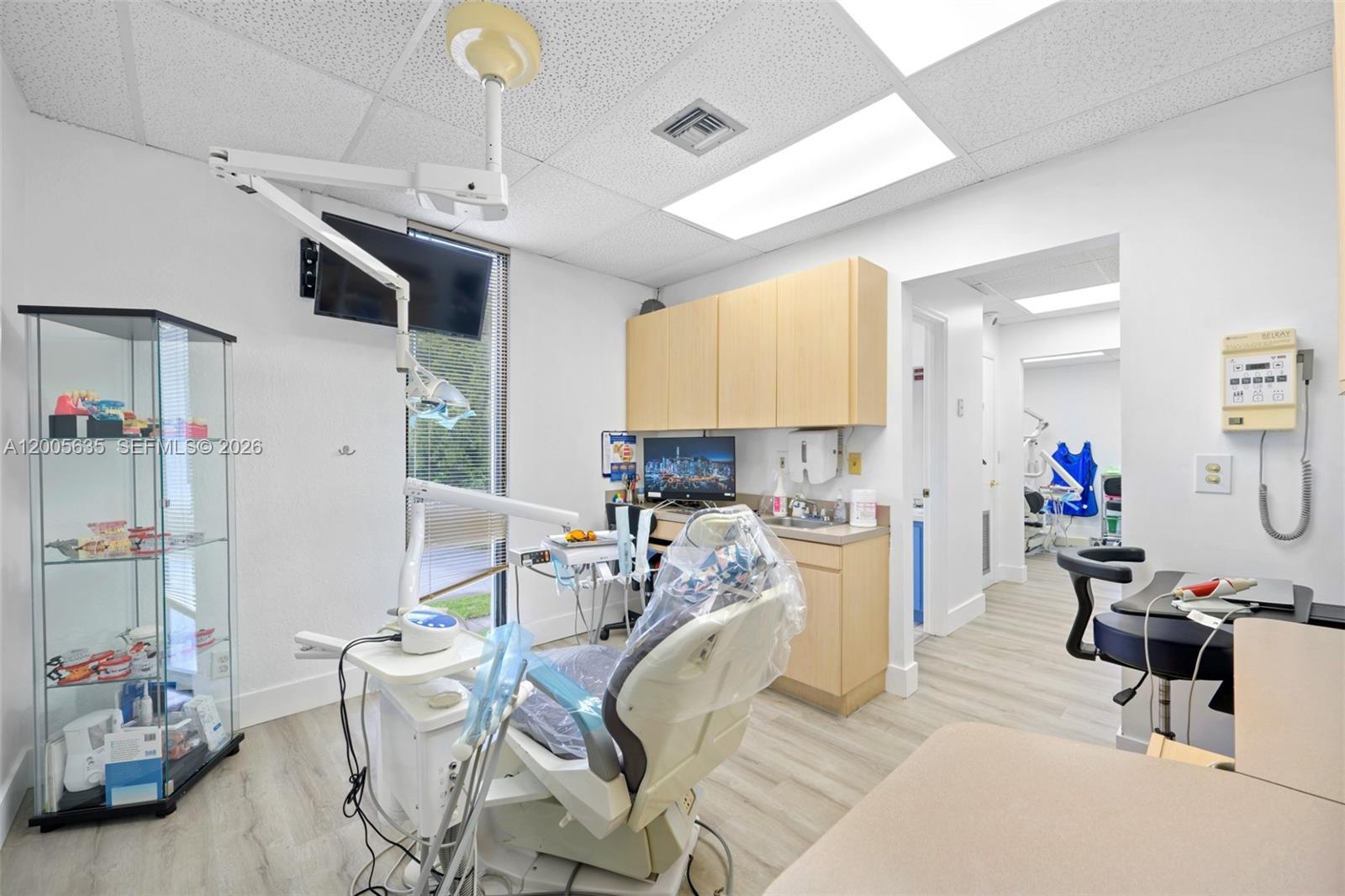 Excellent opportunity to acquire a well-established dental practice in the heart of Pembroke Pines. Successfully operating for over 5 years, this turnkey office features a loyal patient base, steady flow of business, and a highly functional layout ready for immediate use. The current doctor is retiring, creating an ideal opportunity for a new owner to step into a fully operational practice with immediate upside potential. The office includes 3 fully equipped operatories, a welcoming front desk/reception area, a private doctor’s office (easily convertible into a 4th operatory), an employee pantry/lunch area, and a private staff bathroom. Located within a professional medical building, it offers excellent visibility and accessibility in a thriving South Florida community. This practice presents significant growth opportunities for the next owner, including expanding operating hours (currently closed on Fridays), increasing patient volume, and adding specialized services such as pediatric dentistry, cosmetic procedures, or additional hygiene capacity. With the right vision, this office can be scaled to substantially increase revenue and patient reach. Perfect for a dentist looking to establish, expand, or modernize a practice in a high-demand area with strong long-term potential.