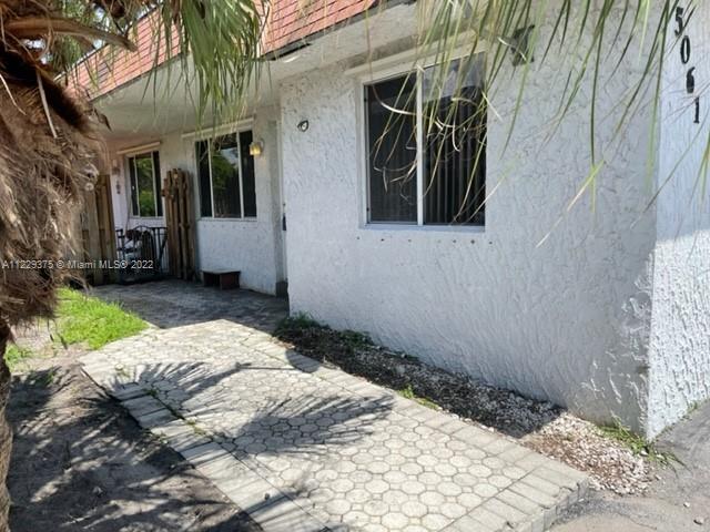 Very clean and spacious unit. 2/2 with a remodeled kitchen with a  nice stove, refrigerator and a dishwasher. Eat in kitchen. Tile flooring though out. Central Ac approx 2 years old with heat. Washer and Dryer included. Fans all rooms. Bathrooms have been redone. Lots of closets. Hurricane shutters,3 parking spots. City installing new sidewalks soon and newly installed sewers just completed. Close to restaurants ,airport, schools ,I 95,595 Hard Rock and much more. Newer roof installed recently and property will be painted and pressure cleaned outside in the next few months.