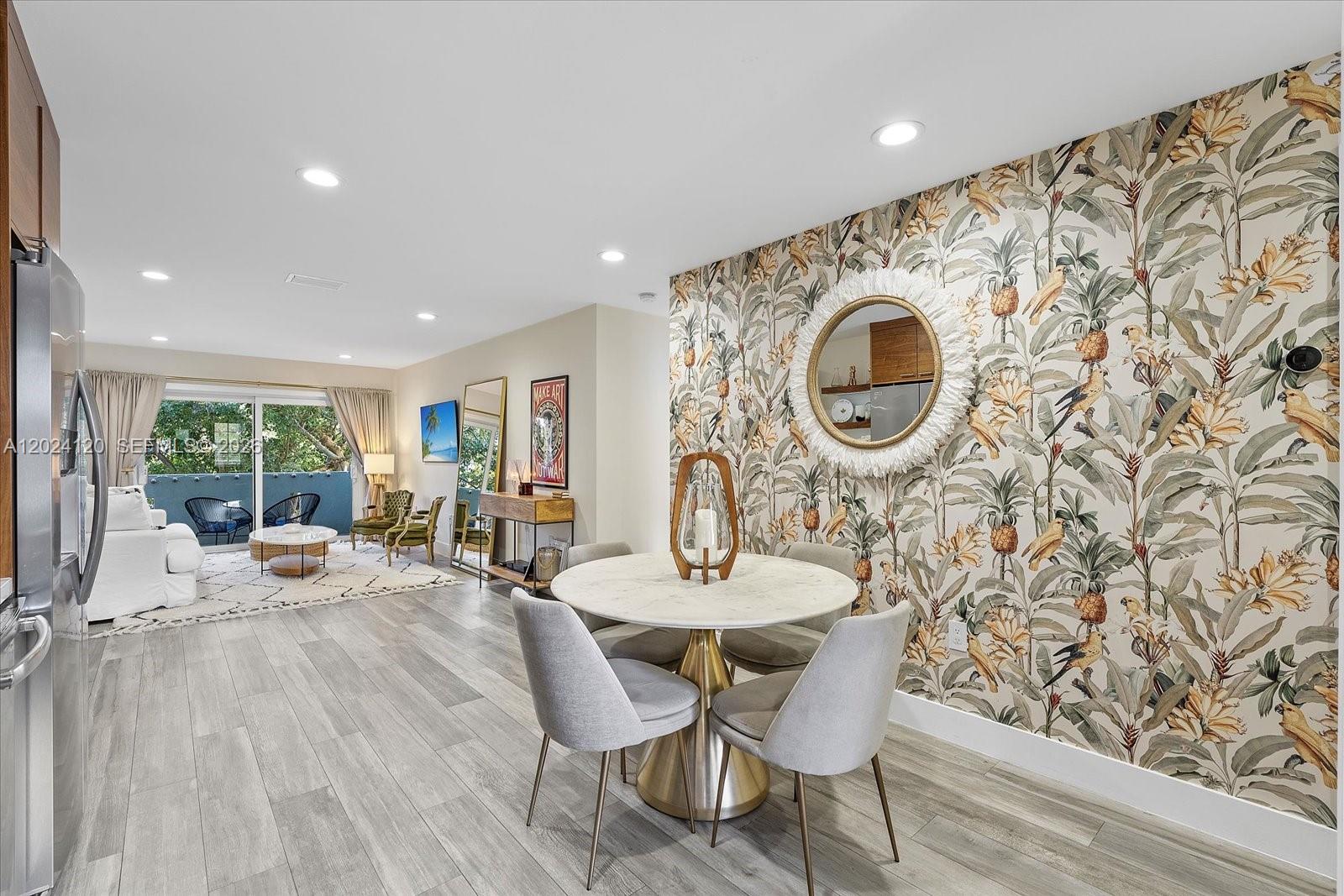 Beautifully renovated 2-bedroom, 2-bathroom residence in Key Biscayne, just steps from the private Beach Club in a boutique building. Designed with meticulous attention to detail, this unit features a high-end custom-built kitchen, porcelain tile flooring, granite and marble bathrooms, and custom cherry wood closets. Automated smart home, including dimmer lighting, HVAC, and more. Hurricane-impact sliding doors lead to a private balcony. The unit comes with the best covered parking spot in the building, conveniently located next to the lobby entrance, along with ample guest parking. It is ideally situated within walking distance of restaurants, shops, parks, and a top-rated public school.