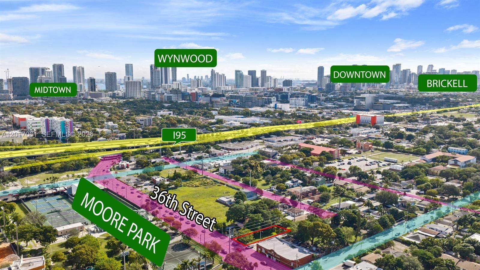 Prime development opportunity in the heart of Allapattah! This 6,800 SF lot at 796 NW 36th Street, Miami, FL 33127 is zoned T5-L, offering excellent potential for mixed-use or multi-family development with strong density allowances. Ideally situated just minutes from Wynwood, Midtown, and the Miami Design District, this property provides exceptional access to some of Miami’s most vibrant neighborhoods. Conveniently located near I-95, SR-112, and NW 36th Street for easy commuting, with close proximity to public transit and major employment hubs. Surrounded by popular destinations including Wynwood Walls, Midtown Shops, the Design District, and premier dining, shopping, and entertainment. A fantastic opportunity for investors and developers in one of Miami’s fastest-growing urban markets.
