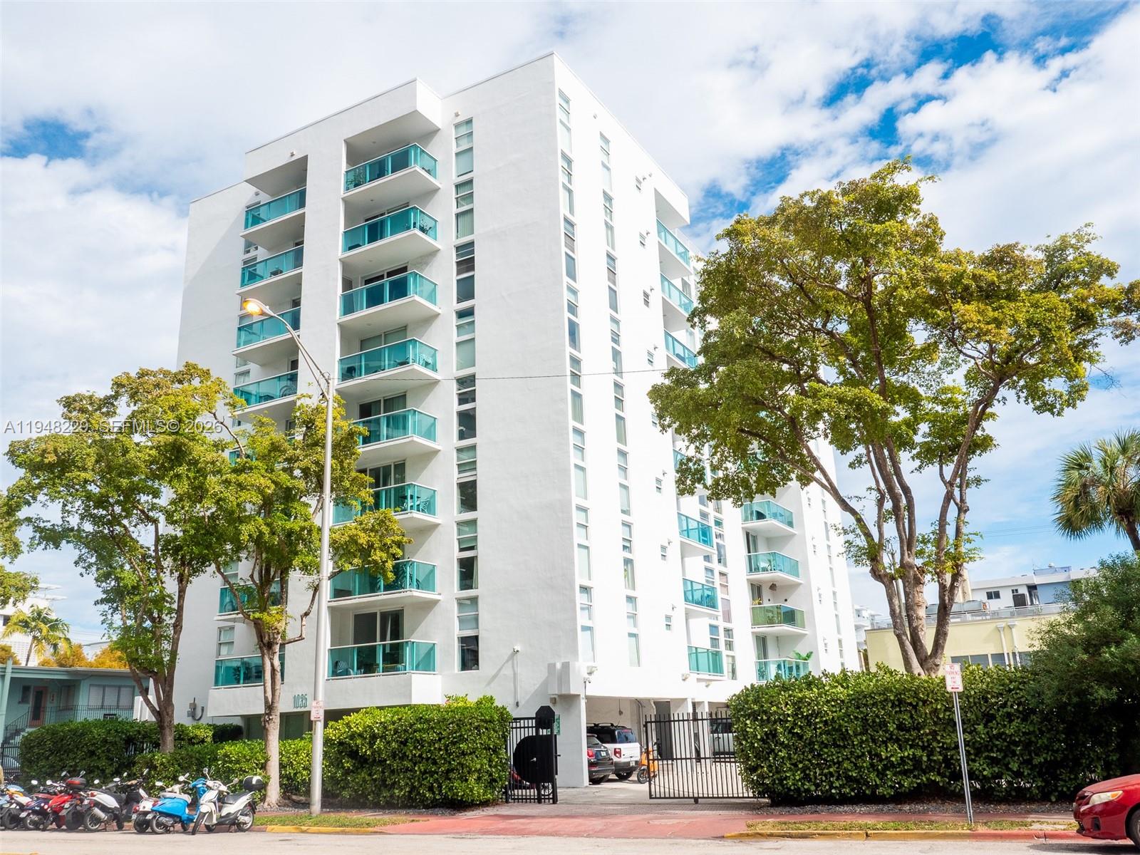 This 1 bed 1 bath PH unit is in the heart of South Beach on the trendy side of West Avenue.  Features impact windows and doors with a new A/C and new carpet in the bedroom.  The building has a new roof, updated balconies, secure lobby, intercom/biometrics entry system, HD cameras and upgraded fire alarm system. 40-year recertification has been completed. Walking distance to Wholefoods, Walgreens, Flamingo Park, fine dining and much more. Residents also enjoy shared amenities across the street with 1200 Mirador, including a gym, pool, barbecue area, and jacuzzi.  This unit is perfect to live in or as an investment.