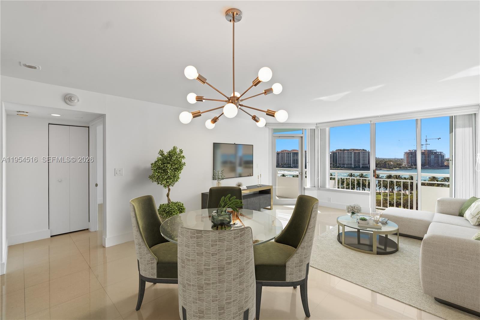 Set within the coveted South of Fifth enclave, Residence #807 offers a rare opportunity to own in South Pointe Towers. This spacious 1 bed 1.5 bath offers fantastic views of Government Cut, Fisher Island and Downtown. This residence is move in ready or add your personal touches, Natural light enhances the space throughout the day, while the building's full-service lifestyle delivers privacy, convenience, and peace of mind. Remodelled lobby, pool deck, tennis courts, gym, dog park and hallways. Residence 807 is more than a home. it's an invitation to experience the best of Miami Beach. Moments from the Ocean, South Pointe Park, acclaimed dining and the Marina