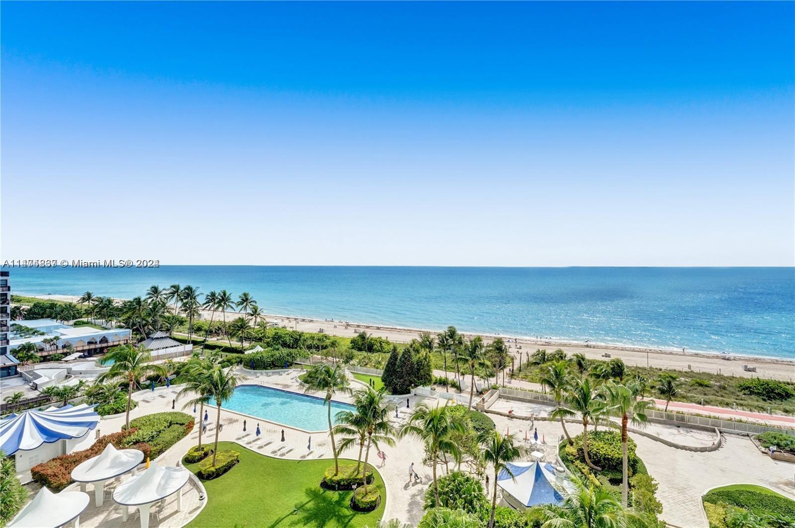 Stunning Direct Ocean views from every window! Turn-key Upgraded 2 BED + 2 BATHS at the legendary Seacoast Condo built by iconic architect Morris Lapidus. Features natural
limestone floors, brand new furniture & lighting, led lighting in bathrooms, large walking closet, 1 parking included. Situated in the heart of Miami Beach on "Millionaires Row" Seacoast Condo has 4 acres of vast grounds featuring one majestic fountain lobby, a 6,000 SQFT state of the art gym, pristine gardens and Tikki bar area, lounge chairs & umbrellas service at the beach and two new barbecues cabanas. There is a grocery market at the lobby area and an events ballroom. Private boat dock marinas. Min 30-day rentals. Equal Housing Opportunity.
