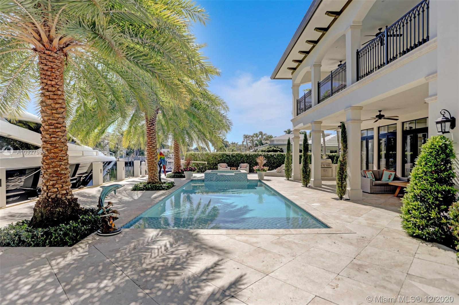 BUILT in 2017. Modern Transitional Style Home in Ft Lauderdale's most prestigious waterfront neighborhoods of Nurmi Isles.
