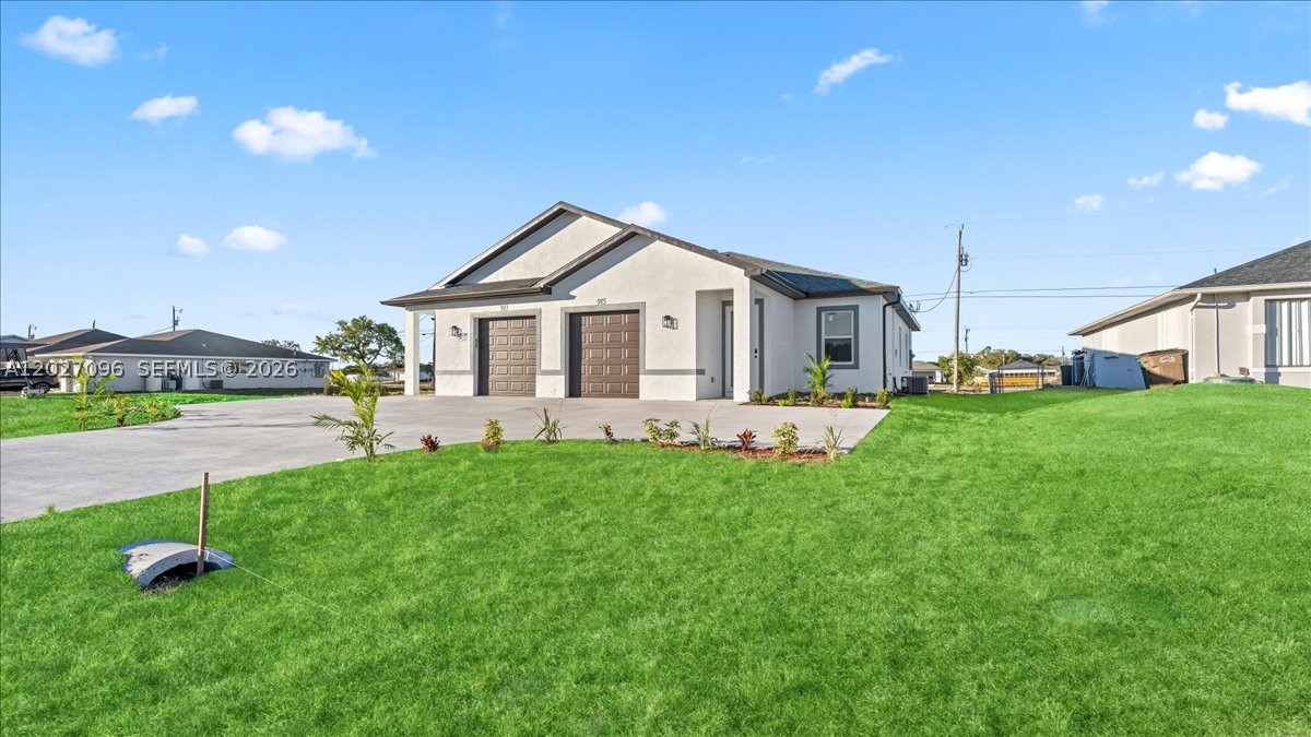 MOVE-IN READY!!! Brand new 2026 construction duplex in Northeast Cape Coral — the perfect investment opportunity! Each unit features 3 bedrooms, 2 full bathrooms, and a modern open-concept layout with quality finishes throughout. Connected to city water and city sewer — no well, no septic. No HOA means no restrictions and no extra fees, giving you full flexibility as an owner. Live in one unit and rent the other, or lease both for strong rental income in one of Florida's fastest-growing markets. Whether you're expanding your portfolio or stepping into real estate investing for the first time, this turnkey new construction duplex checks every box. Don't miss this rare opportunity — schedule your showing today!