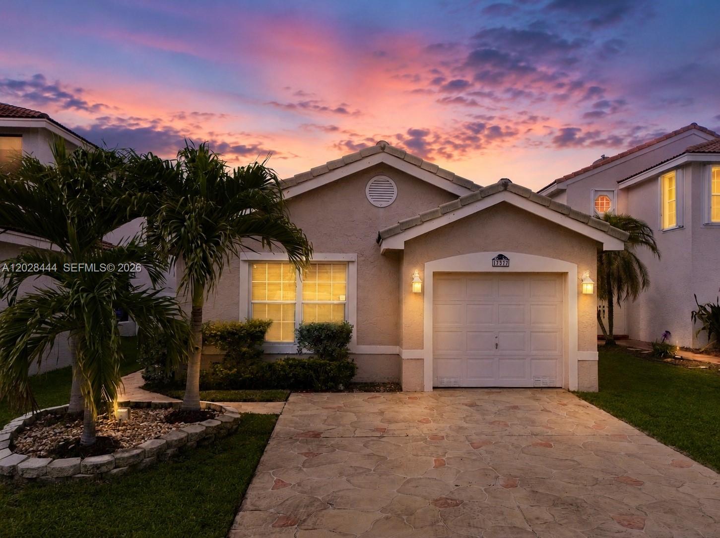 Welcome to Sapphire Shores at Silver Lakes! Nestled on a quiet cul-de-sac, this beautifully maintained home offers the perfect combination of comfort, convenience, and South Florida living. The open-concept kitchen features stainless steel appliances, a breakfast bar, and seamless flow into the spacious living and dining areas—ideal for entertaining and everyday living.

The primary suite boasts a walk-in closet and private bath, while recent updates including a brand-new A/C system and newer water heater provide peace of mind. Step outside to your private fenced backyard complete with paved patio, retractable awning, and storage shed, perfect for relaxing, outdoor dining, and year-round enjoyment. Additional features include a one-car garage and ample guest parking just steps away.

Located in the highly desirable Silver Lakes community, residents enjoy beautifully maintained neighborhoods, parks, walking trails, and easy access to top-rated schools, shopping, dining, and recreation. Conveniently situated just minutes from I-75, offering quick access to Miami, Fort Lauderdale, and surrounding areas. Silver Lakes Elementary is located nearby, and the community is known for its family-friendly atmosphere, sidewalks, and strong neighborhood pride. A wonderful opportunity to own in one of West Miramar’s most sought-after communities!
