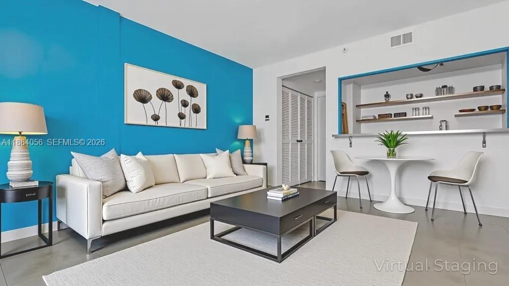 Income-producing opportunity in the heart of South Beach! This spacious, fully furnished 1-bedroom, 1-bath residence is ideal as a vacation home, seasonal retreat, or investment property. The unit currently holds a City of Miami Beach short-term rental license and Airbnb registration, offering a rare opportunity for buyers seeking rental income potential. Features include a bright open layout, granite countertops, stainless steel appliances, breakfast bar, large walk-in closet, pull-out sofa for additional guests, and brand-new impact windows throughout. Prime Collins Avenue location in the iconic Art Deco District, just one block from the beach, Ocean Drive, and Lummus Park, with world-class dining, shopping, and nightlife nearby.