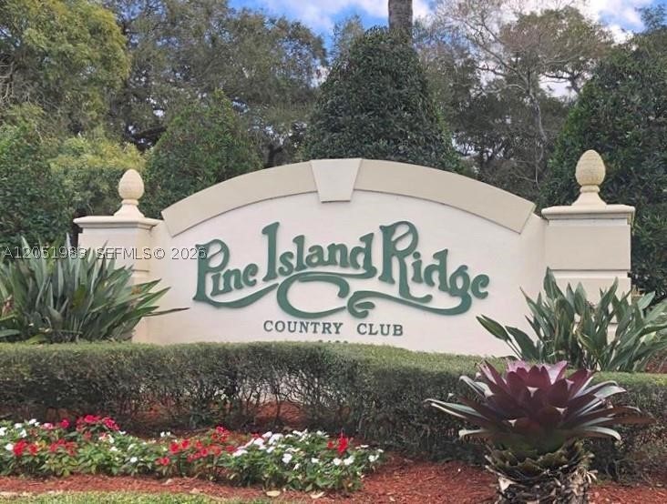 Spectacular newly updated apartment from the private balcony of this beautifully 2-bedroom, 2-bathroom condo in the highly sought-after, ALL-AGES community of Pine Island Ridge in Davie! This light and bright home features laminate floors throughout, a fully updated kitchen and bathrooms, fresh paint, and a range, dishwasher, and microwave. AC installed in 2026. Enjoy ultimate convenience with laundry on each floor and a monthly maintenance fee that covers water, trash, and assigned parking. Pine Island Ridge offers a resort-style country club lifestyle with no mandatory equity fees. Residents gain access to an incredible clubhouse featuring golf, tennis courts, a fully equipped gym, a sparkling pool, a relaxing spa, a playground, and a billiard room. Perfectly located near top-rated "A" schools, major universities, colleges, shopping, dining, and entertainment, with quick access to I-595 for easy commuting. Super easy to show—schedule your tour today!