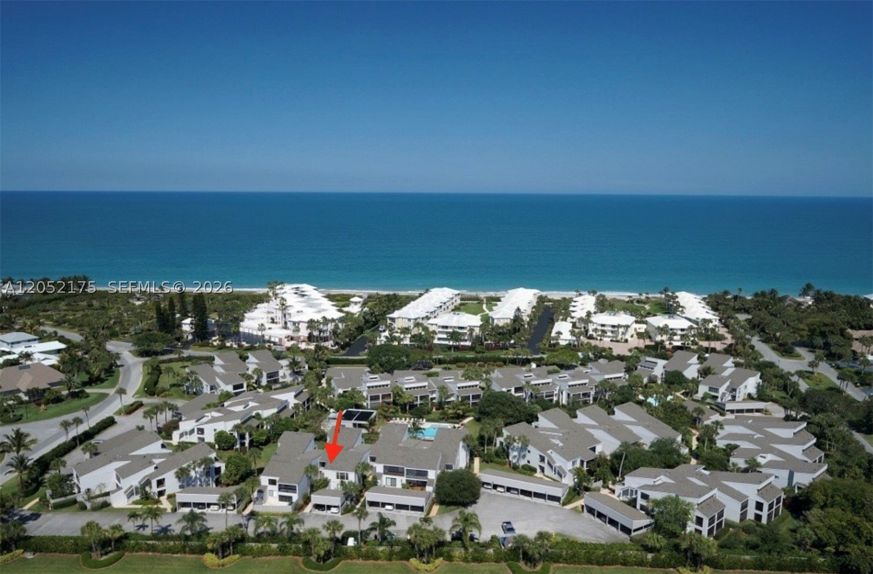 Steps from the Sand—Elegant Coastal Living in Winward Indulge in the beachside lifestyle from this
refined & spacious first-floor residence, ideally located east of A1A in Windward community. TWO Primary Rooms
with Private beach access, this property offers a rare blend of comfort, sophistication, & tropical tranquility. Set
amidst beautiful grounds with lush landscaping, including a heated resort-style pool, carport parking, & peaceful
ambiance. The condo boasts a great floor plan with well sized bedrooms & two full baths, complemented by tile
flooring.Spacious kitchen ensures modern comfort, while the primary suite features a porch—the main area opens
to a screened private patio, east-facing covered porch where you can savor ocean breezes & tranquil views of the
pool.