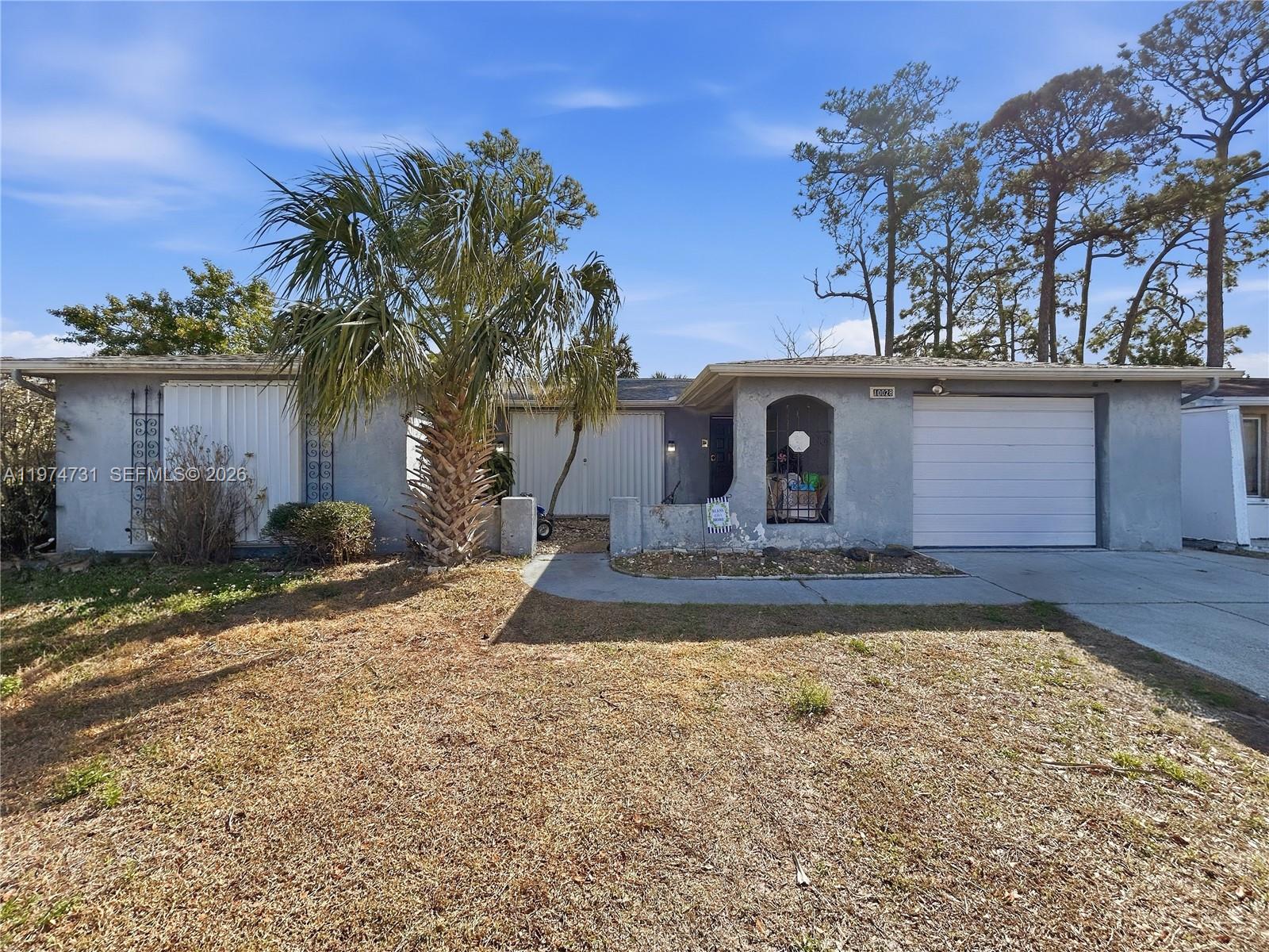 Welcome to this well-maintained 2-bedroom, 2-bath single family home located in Port Richey! Step inside to find a clean, cared-for interior that offers comfort and functionality. The beautiful kitchen is the highlight of the home, featuring an open layout perfect for entertaining family and friends while staying connected to the main living areas. Spacious bedrooms and practical floor plan provide flexibility for everyday living. The exterior gives buyer a great opportunity to add value and customize the home to their own taste. Whether you're a first-time buyer, downsizing, or searching for you next investment, this property offers solid potential in a convenient location.