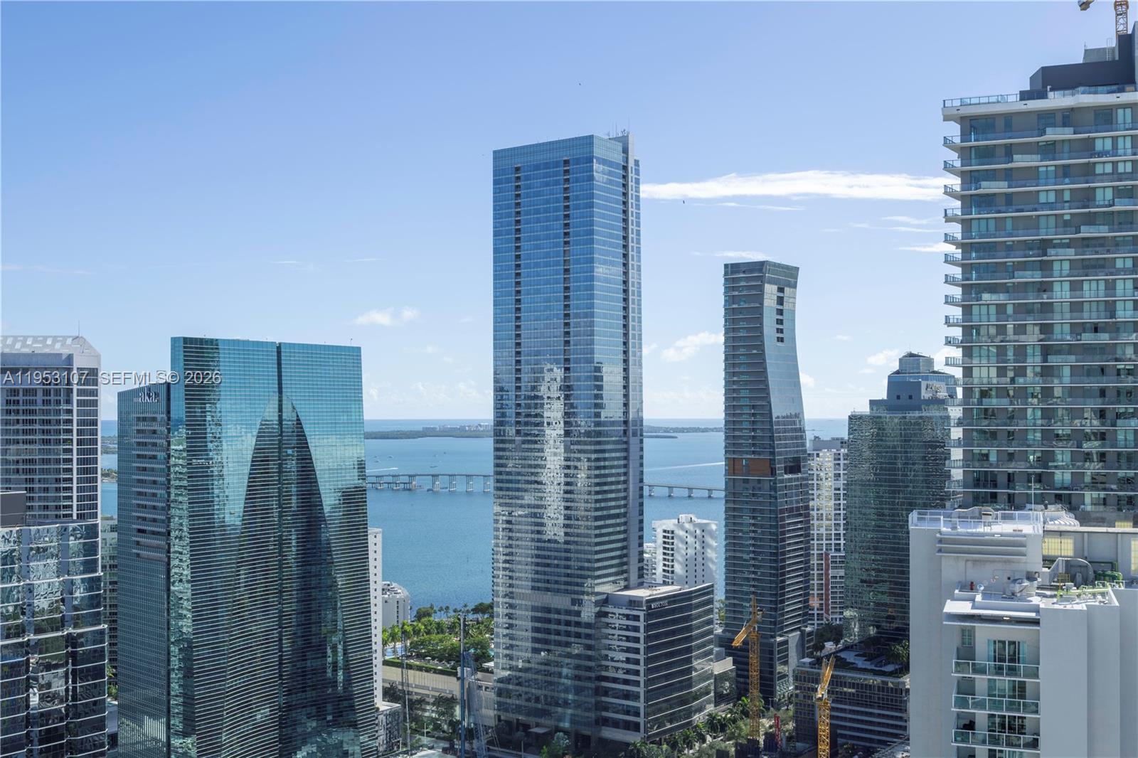 Elevate your lifestyle in the heart of Brickell! This stunning,Penthouse residence at 1100 S Miami Ave is a rare combination of soaring 12-foot ceilings, expansive living space, and breathtaking eastern water and city views.  Best line in the Building!
High- end home office or guest wing 1-bedroom, 1-Den,  1-bath spanning 923 SF. Unlike standard layouts, unit features a versatile half-room, perfect for home office or a guest space.  The 
12ft ceilings create a bright atmosphere. 

Italian Elegance Designed by Pininfarina,  the interiors feature premium porcelain floors, custom-built closets, and a modern gourmet kitchen with European cabinetry and top-tier stainless steel appliances.

Modern Comfort  and upgrades Include a Nest thermostat, in-unit  New washer/dryer, and designer finishes throughout, window shades and blackouts, Mounted TVs.

Living at Millecento is a resort-style experience. Residents enjoy a curated collection of world-class amenities:

Rooftop "Cielo" Deck-An infinity-edge pool on the 43nd floor with private cabanas and panoramic views.

9th-floor heated pool, state-of-the-art fitness center, and a full-service health spa with sauna/steam rooms.

Private cinema/screening room, sophisticated billiards lounge, and a children’s playroom.

24-hour concierge, doorman, and valet parking.

Close proximity to Brickell City Centre and Mary Brickell Village, offering world-class dining, luxury retail, and vibrant nightlife just seconds away.