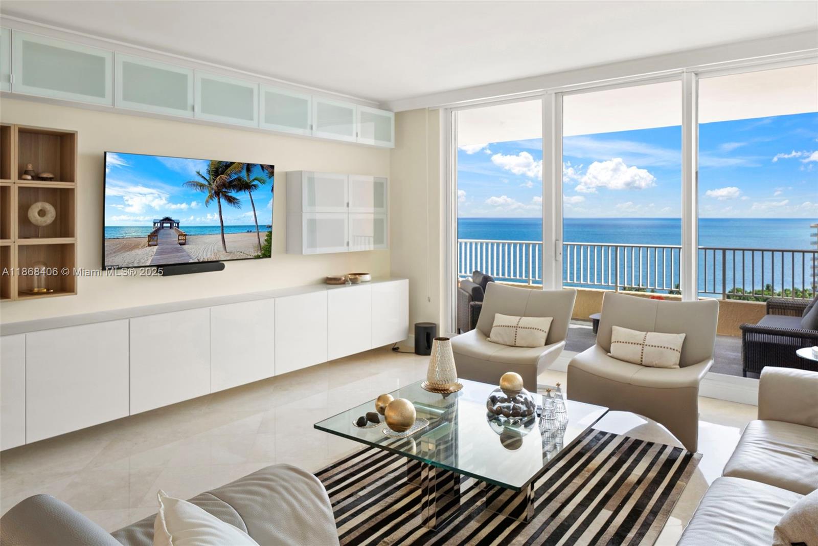 Beautifully appointed 2-Bedroom, 2.5-Bath residence with staff quarters at The Ocean Club. Enjoy breathtaking ocean views with sunrises on one side and sunsets on the other. Features include travertine marble floors, plush carpet in bedrooms, and a private elevator opening to a bright, spacious living and dining area. The Ocean Club offers world-class amenities: private beach, Clubhouse with restaurants and bar, heated pools, tennis, basketball, fitness center, spa, kids’ areas, and more.
Available Dec,1st Min. 3 month rental.