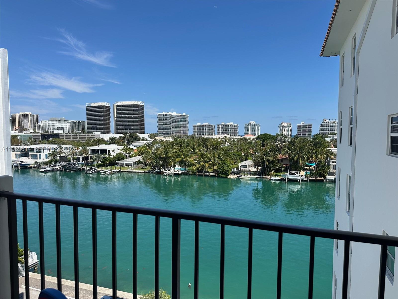 Spacious 1,510 sq.ft. 2BD/2.5BA residence in Bay Harbor Islands with beautiful water views.
Features a  remodeled open kitchen with abundant cabinetry,  ceramic floors throughout and high-impact windows and doors. This unit stands out for its excellent layout and an exceptional amount of closet space — perfect for comfortable everyday living. Boutique 24-unit building with pool by the bay, new seawall/dock, elevator, and party room.