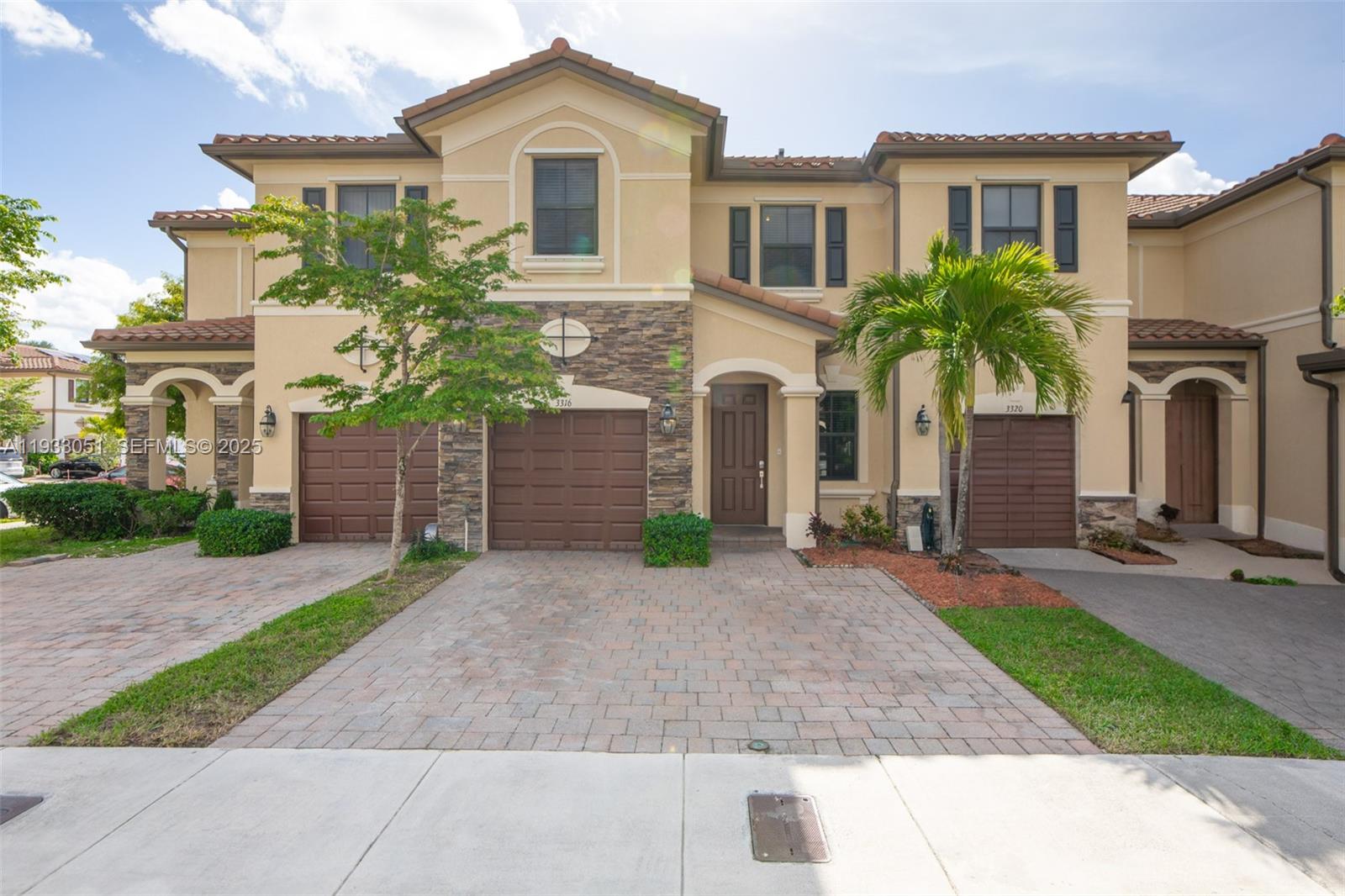 REDUCED! PRICED TO SELL! Welcome to this stunning 4-bedroom, 2.5-bathroom townhome located in the desirable community of Bellagio in Hialeah Gardens. This spacious residence boasts spacious bedrooms and bathrooms. Enjoy a modern kitchen equipped with stainless steel appliances and ample counter space. The inviting living area features abundant natural light and leads to a private outdoor patio, ideal for relaxation and entertaining! Upstairs, you'll find generously sized bedrooms, including a master suite with an en-suite bath. Conveniently located near shopping, dining, and parks, this townhome offers both comfort and convenience. Property is easy to show. Please text LA for all showings. Don’t miss the opportunity to make this your new home!