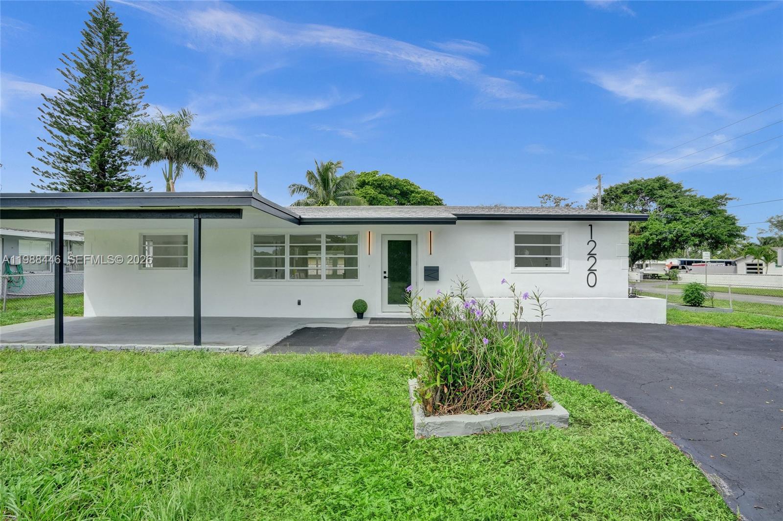 Fully renovated home in prestigious Old Pompano just minutes from the beach and walking distance to US1 — NO HOA! All renovations completed with permits and up to code, including new roof, kitchen, bathrooms, floors, AC, appliances & more. Situated on an oversized lot with room for a pool, RV, or boat. Can be sold furnished or unfurnished, making it perfect as a primary home, investment property, or Airbnb.Located on a quiet street across from a beautiful city park with pools, tennis courts, basketball courts & more. Just minutes to Downtown Pompano, the new Ritz-Carlton, W Hotel, Topgolf, Harrah’s Casino, restaurants & entertainment.  Available for immediate move in.