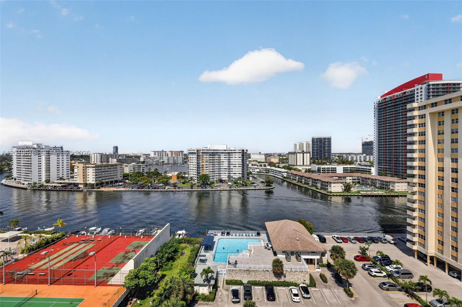 Rarely available corner unit on the 14th floor with stunning double exposure views of both the intracoastal and the ocean. Enjoy both sunrise and sunset from this bright and airy residence. This spacious 2-bedroom, 2-bathroom home is the largest floor plan in the building, with an open layout and incredible potential. Filled with natural light, this apartment is the perfect canvas for creating your dream coastal retreat. Located just steps from the beach, the building offers amenities including a heated pool, sauna, recreational area, and exercise room. Ideally situated near shopping, dining, and all the conveniences of everyday living.