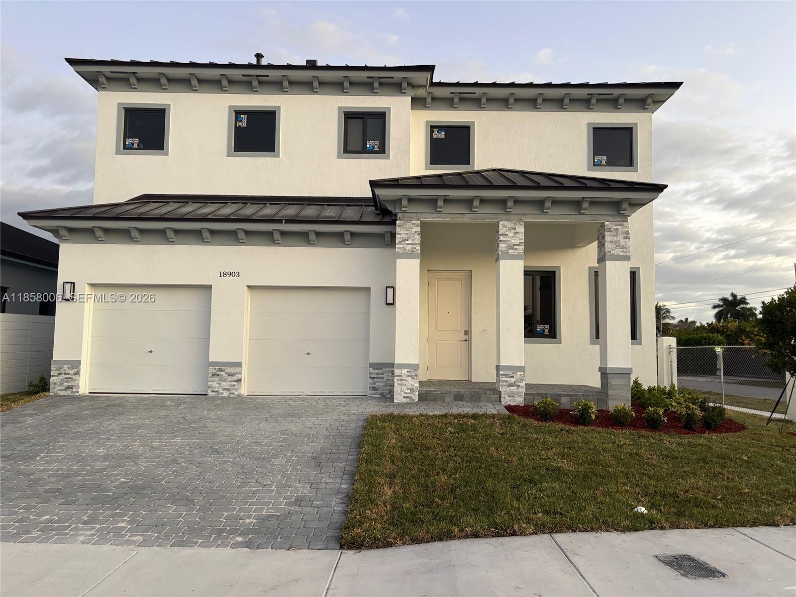 NEW CONSTEUCTION OF 29 SINGLE FAMILY HOUSES, 4 AND 5 BEDROOMS AVAILABLE, THIS IS A MOST SEE, 5 BEDROOMS AND 4 BATHROOMS WITH TWO CAR GARAGE IN A CORNER LOT,(LOT PREMIUM APPLY) ONE BEDROOM AND FULL BATHROOM ON 1ST FLOOR,NICE KITCHEN AND BATHROOMS, IMPACT WINDOWS AND DOORS.
SELLER WILL PAY FOR CLOSING COSTS WITH THE PREFERRED LENDER, EASY TO SHOW.