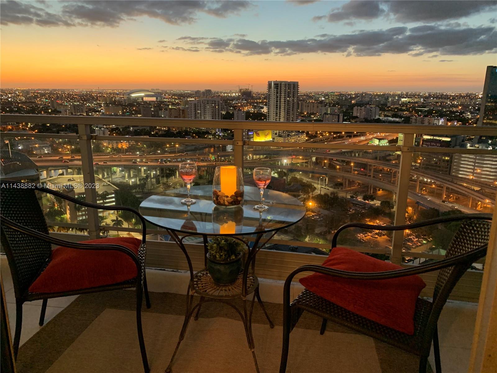 Truly a beautiful property to live in.  Amazing open views to the horizon with magnificent sunsets and city lights!  Private corner unit with natural light, great living and bedroom spaces.  Fully furnished and ready to move in.