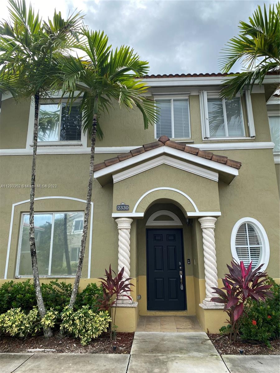 Beautiful townhouse located in the desirable gated community of Towns at Seascape.  3 spacious bedrooms and 3 full baths, 2 parking spaces, split rooms for living, dining and family. Near shopping, dining, hotels, schools and Miami Dade Homestead campus.  Also, short drive from the Amazon warehouse. Enjoy the common pool and living in a secure community enforced by patrol and guard at gate. Rent includes basic cable and internet.