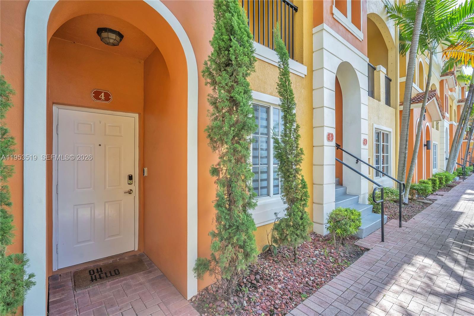 Attention first time buyers! Opportunity to become an homeowner, 5% conventional loan plus down payment assistance up to $100,000 offered by the City of Hallandale. Discover this bright and spacious 2-bedroom, 2-bathroom Gem in a quiet, gated community, exclusively owner-occupied for added privacy and security. Tile and Laminated wood floors in the bedrooms. Granite counter tops in the kitchen with wood cabinetry. Ideally located near to malls, supermarkets with just 2.2 Miles to Hallandale beach! Enjoy quick access to major highways for effortless commutes to all nearby airports. This home boasts impressive 12-foot ceilings, a massive primary bedroom with a walk-in closet, and both bedrooms feature brand-new flooring. The modern kitchen is equipped with Brand new appliances including Brand new AC and smart home features, including a Nest thermostat, Nest doorbell, and Yale smart lock for added convenience. Call now for access!!!!