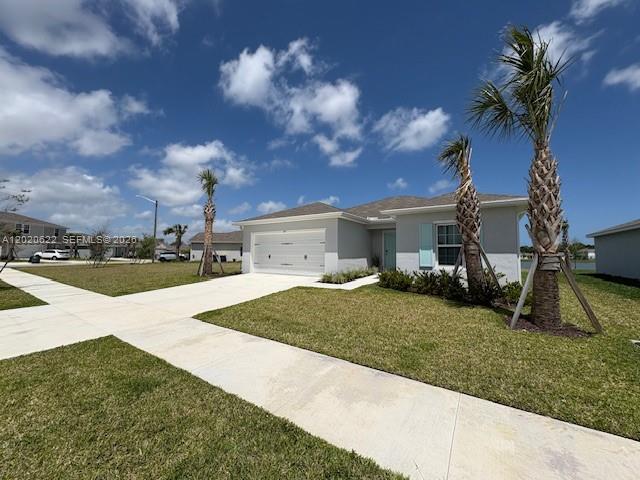 Brand new Single Family Home Built in 2024 featuring 3 bedroom's 2 bathroom's & a 2 car garage on an oversized 11k + sq ft lot overlooking the lake. Close to highways and shopping with a low H.O.A.