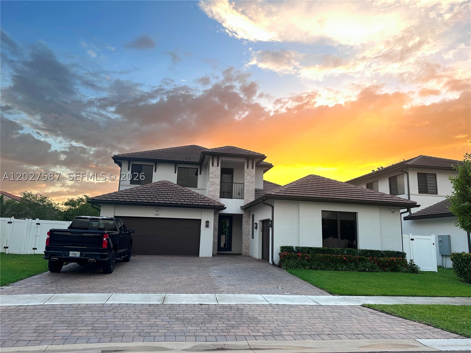 This stunning Marbella Community move in ready family home has 5-bedrooms, 4 full baths and offers the perfect blend of modern finishes, comfort, space, and South Florida living. The open layout flows effortlessly into a bright kitchen and spacious living areas ideal for gatherings. Step outside to your own backyard oasis featuring a sparkling 30'x 15' pool, Conveniently located near shopping, restaurant, parks and hospital in West Miramar, and with A schools.