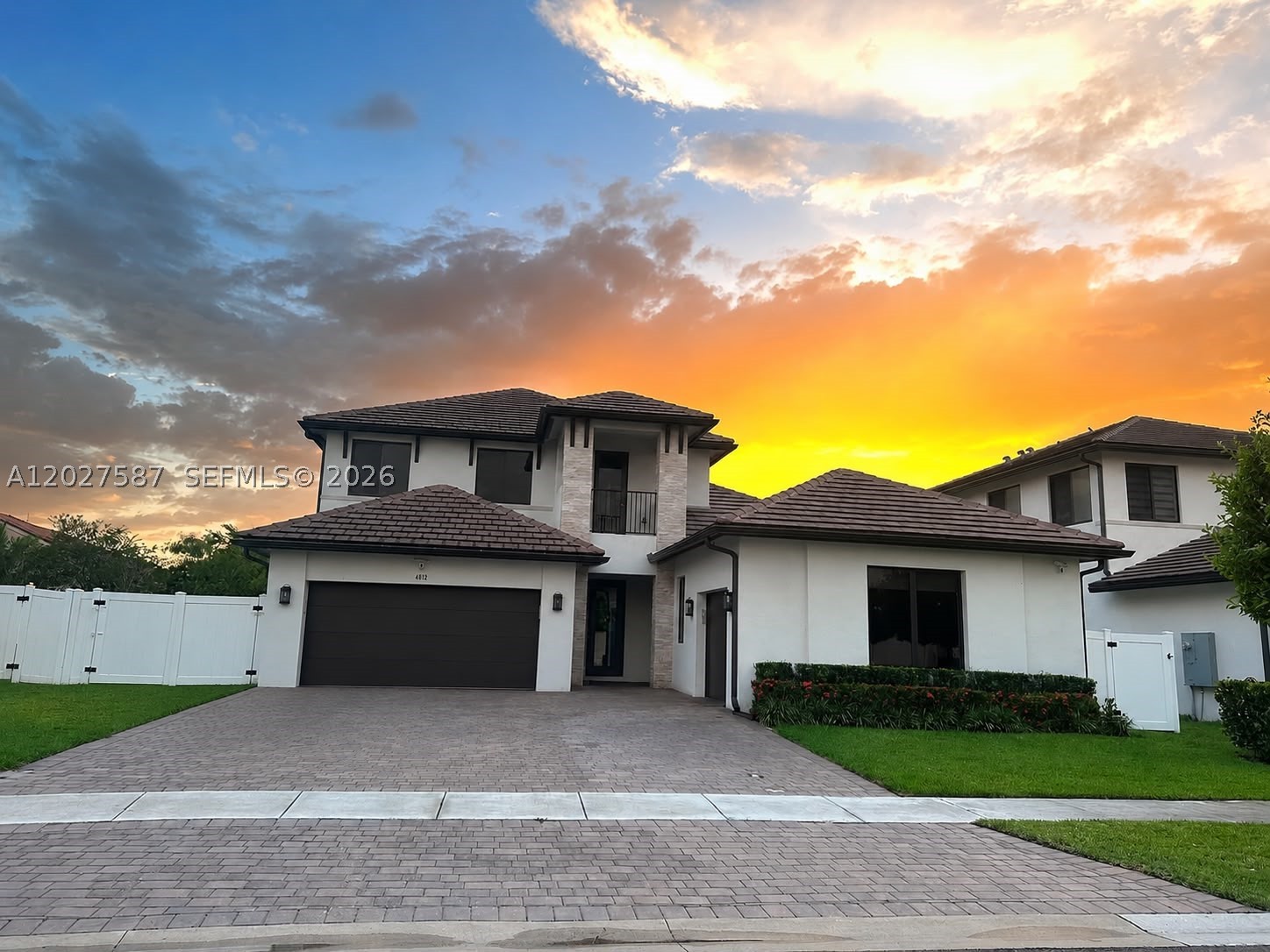Built in 2022, this stunning move-in-ready home in the desirable Marbella Community offers 5 bedrooms, 4 full bathrooms, and sits on an oversized 9,048 sq. ft. lot. The thoughtfully designed floor plan features the primary suite downstairs along with a guest bedroom and full bathroom on the first floor, making it perfect for multigenerational living or hosting guests. The home includes a 2-car garage plus a separate single-car garage, modern finishes, an open-concept layout with a bright kitchen and spacious living areas ideal for entertaining. Step outside to your private backyard oasis featuring a sparkling 30’ x 15’ pool, perfect for enjoying the South Florida lifestyle. Conveniently located in West Miramar near shopping, restaurants, parks, hospitals, major highways, and A-rated schools.