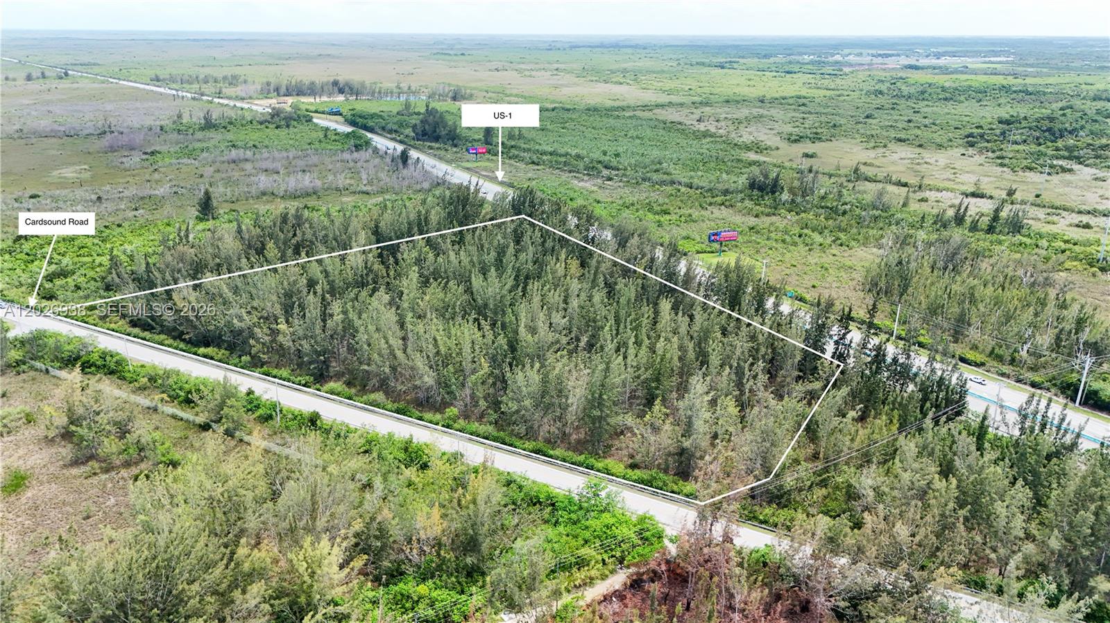 One in a lifetime development opportunity! ±6.55-acre vacant land opportunity strategically positioned along the US-1 corridor in the South Miami-Dade & Monroe County gateway market, representing one of the last developable parcels before the iconic 18-Mile Stretch connecting mainland Miami-Dade to the Florida Keys. The site features 500'+ of frontage along both US-1 and Card Sound Road, offering exceptional visibility and access at one of South Florida’s most recognized travel corridors. The property features dual CDMP land use designations, including approximately ±3.4 acres designated “Business & Office” and ±3.2 acres designated “Open Land Subarea 5,” positioning the site as a rare gateway opportunity with exceptional long-term strategic value in the path of South Miami-Dade & Monroe County continued growth.