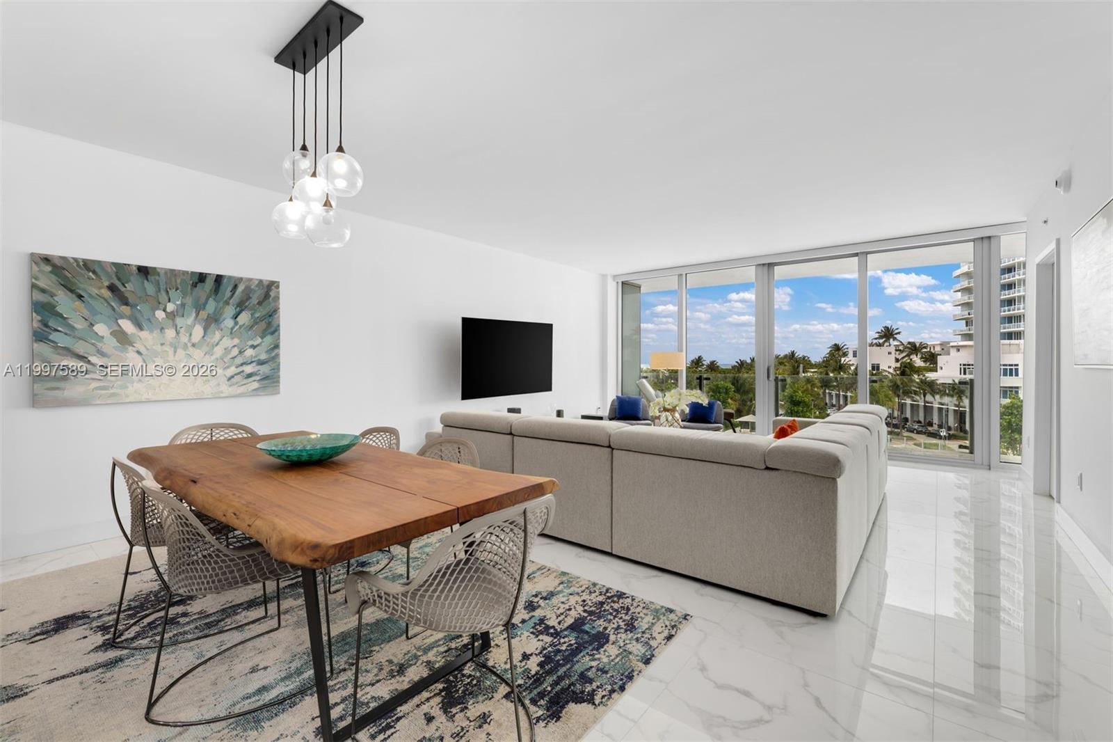 Experience the pinnacle of South of Fifth living in this stunning 3-bedroom residence at One Ocean—a boutique masterpiece by The Related Group, one of South Florida’s most iconic developers.

Designed by acclaimed architect Enrique Norten of TEN Arquitectos, the building showcases modern coastal elegance with clean lines, expansive glass, and seamless indoor-outdoor living.

Inside, the residence is bathed in natural light through dramatic floor-to-ceiling windows, revealing a refined living space curated for both sophistication and comfort.

The primary suite offers a serene retreat with a spa-inspired bath and direct access to your terrace—perfect for watching sunrises over the Atlantic.

Outdoors, lush, resort-style landscaping by renowned Swiss designer Enzo Enea creates a tranquil oasis.

Residents enjoy exclusive amenities including an infinity-edge pool, state-of-the-art fitness center, curated art, and dedicated beach service just moments away.

Perfectly positioned in South of Fifth, you are steps from Miami’s top dining, nightlife, and the ocean—yet tucked within one of the city’s most private enclaves.

This is more than a residence—it’s a statement of design, pedigree, and lifestyle.