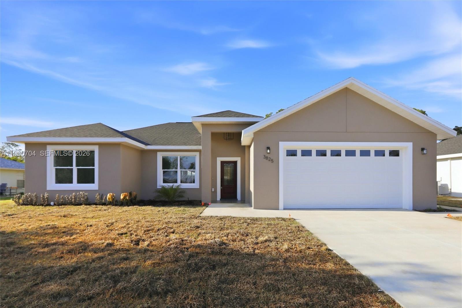 New Construction Opportunity in Sebring Country Estates! Be the very first owner of this beautifully crafted home located in the sought-after Sebring Country Estates community. This newly built 3-bedroom, 2-bath residence offers a smart split bedroom design paired with an airy open-concept layout that’s perfect for comfortable daily living and effortless entertaining. The contemporary kitchen serves as the centerpiece of the home, featuring stainless steel appliances, generous cabinet space, and an easy flow into the living and dining areas. The private primary suite is a true retreat with its own en-suite bath, while the nearby laundry area adds everyday convenience. Quality finishes are found throughout, including durable wood-look laminate flooring, ceiling fans, and thoughtfully chosen design touches that make this home completely move-in ready. An attached two-car garage offers ample room for parking and extra storage. Out back, enjoy a spacious yard and covered patio—ideal for morning coffee, weekend grilling, or relaxing outdoors in the Florida sunshine.
This is a fantastic opportunity to own a brand-new home in a growing Sebring neighborhood—schedule your showing and make it yours today!