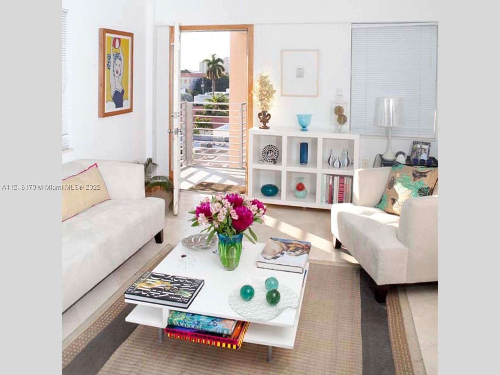 Unfurnished Contemporary apartment in the heart of South Beach. Live in a spacious 700 sq ft renovated loft style condo on a top floor. Bright Corner Unit with natural light throughout. Marble floor, Granite counter tops, fully equipped kitchen with new dishwasher, spacious balcony with unobstructed views of South Beach. Building is completely renovated & offers covered & secured parking, new swimming pool. Walk to Lincoln Rd & all the shops, restaurants, Playgrounds in Flamingo park. Available September 5th. NO PETS.