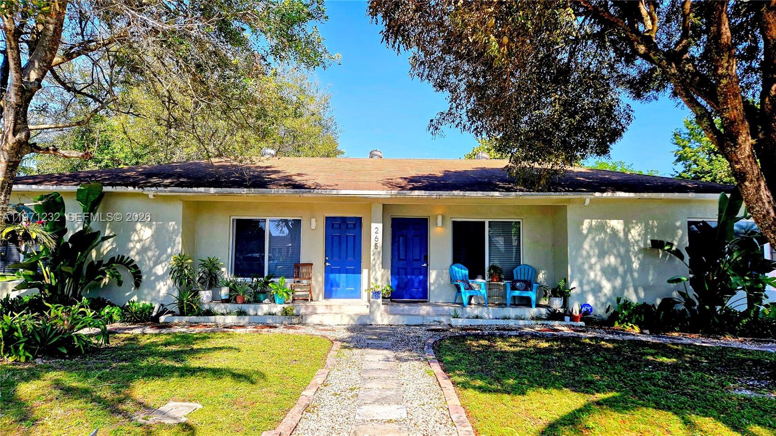 Renovated income producing property on a rare 12,750 sq ft lot in a high demand North Miami location near Miami Shores and Barry University. 
Front duplex features new kitchens and bathrooms, and in unit laundry, offering clean, modern living spaces. Additional detached structure provides flexible use and added income potential. Spacious backyard with mature trees creates a private, compound style setting rarely found in multifamily properties. 
Currently generating $8,500 per month with strong rental demand and consistent occupancy in the area. Large lot offers long term upside. and future potential. Ideal for Investors, multigenerational living, or buyers seeking the flexibility to combine living, working, and income potential within one versatile property.