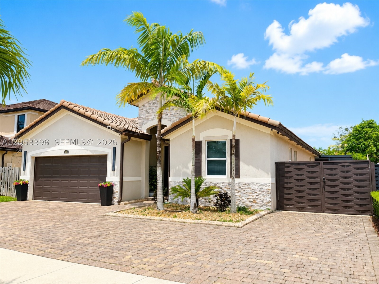 Welcome home!! Located in one of homesteads most desirable neighborhoods, this move-in ready, beautifully maintained home built in 2016, features a spacious floor plan. With 3 bedrooms, 2 bathrooms, and a double car garage, it offers the perfect blend of comfort and functionality.
Kitchen offers granite countertops, new stainless-steel appliances, abundant cabinetry with pantry, and a large center island overlooking family room. The generous primary master bedroom suite features a tray ceiling, walk-in closet, dual vanities, and a spacious en-suite master-bath. Tile flooring throughout the main living areas and wood in bedrooms, offering durability and easy maintenance.
Step outside to a large fully fenced back yard which includes a terrace and above ground pool perfect for outdoor living, entertaining and family enjoyment with NO HOA!!  Wide side entrance provides ample room for a boat, RV, or trailer. Expanded driveway provides parking for up to 6 cars. 
Boating enthusiasts will appreciate the ample space for boat storage and the home's prime location just 14 minutes from Black Point Marina. Just minutes from schools, parks, shopping, dining, and the Florida Turnpike. 
Don't miss out. Make showing appointment right away.