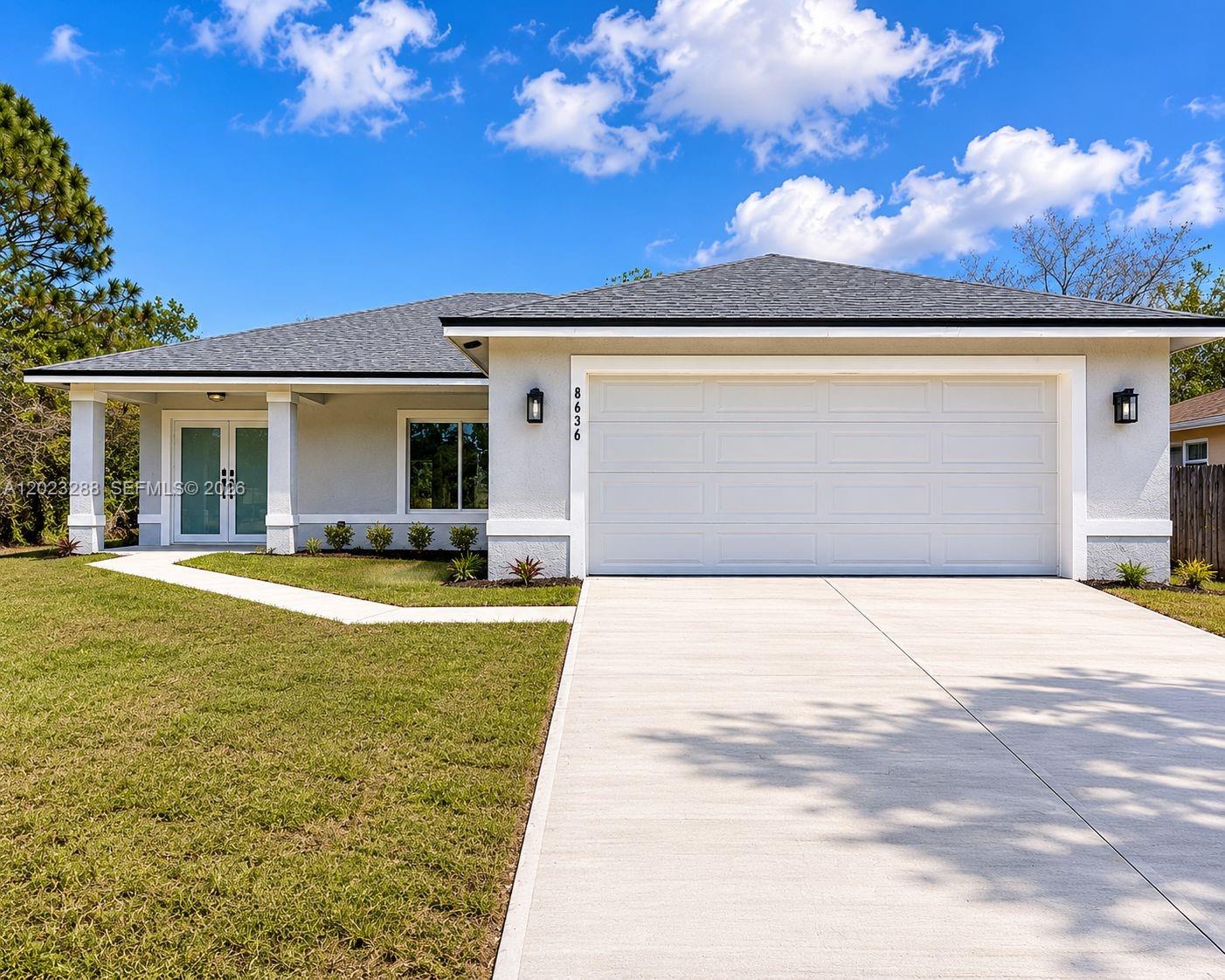 Brand-new construction in Vero Beach! Stunning 3-bedroom, 2-bath home featuring a sleek modern kitchen with high-end finishes, bright open spaces filled with natural light, and elegant contemporary details throughout. Impact windows, spacious layout, and designer touches make this home truly move-in ready. A perfect blend of style, comfort, and quality craftsmanship.