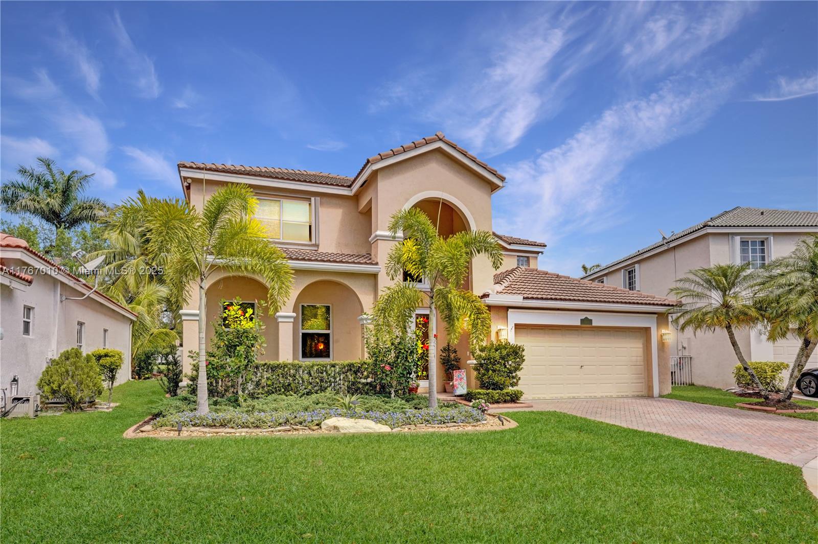 If your heart longs for a move-in ready home in one of Weston’s most sought after gated communities, your search ends here. Special touches throughout include a generously sized kitchen w/new induction range (2024), breakfast nook, tastefully remodeled baths w/toto toilets, impact windows on 1st floor, accordion shutters on 2nd floor, new A/Cs (2022) and a full bedroom & bath on the 1st floor. As you step outside, the true magic of this property unfolds and provides the serenity and space you've always envisioned while the heated saltwater pool invites you to lounge & unwind. Trade neighbors for extra green space with Savanna park steps from your back door. With an extended covered patio perfect for BBQ & an amazing cul-de-sac location, this home is ready for entertaining! Generator ready!