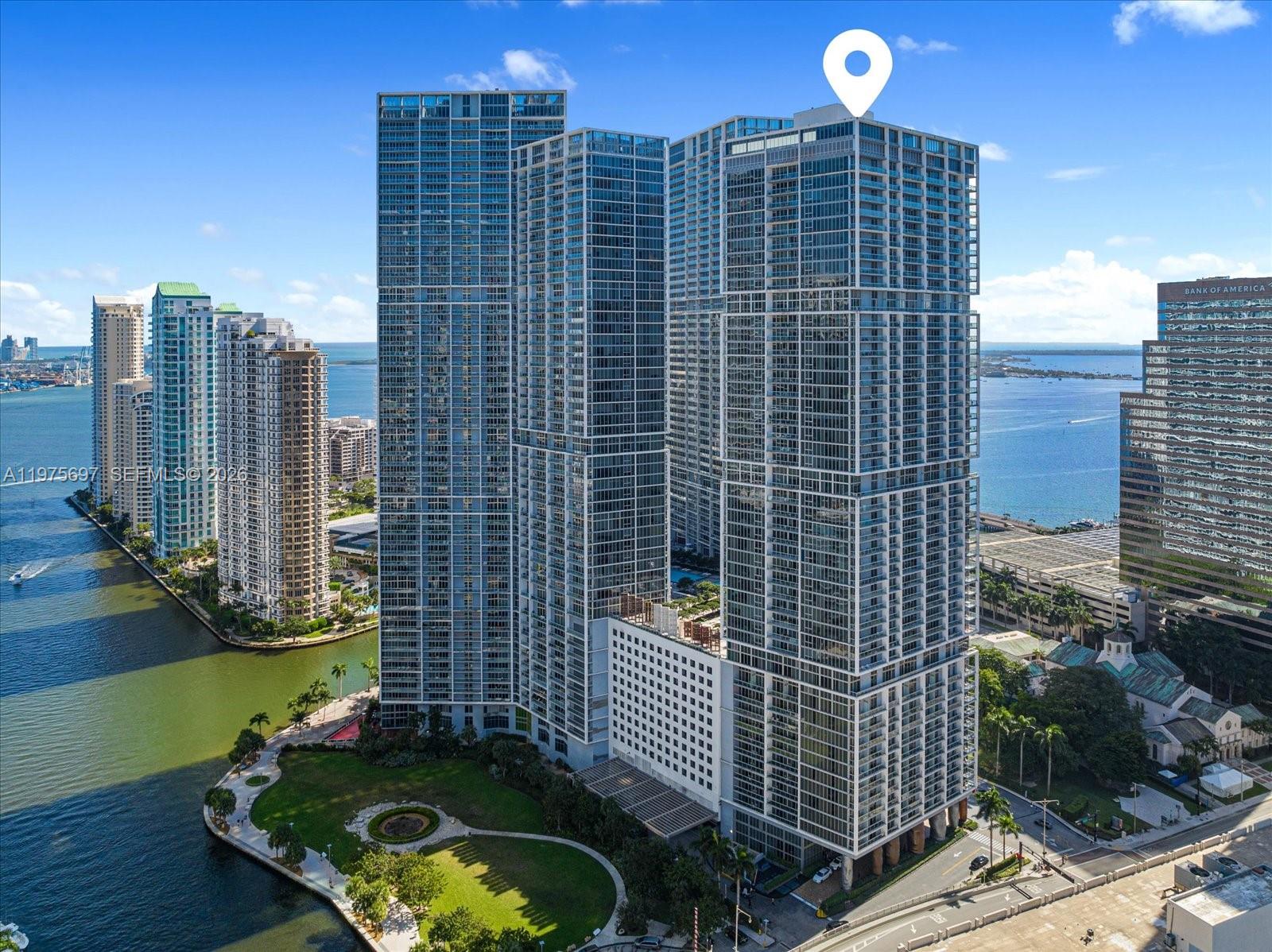 Miami’s premier waterfront short-term rental building — nightly rentals permitted! This residence is a true income-producing powerhouse with the flexibility to self-manage or utilize a professional rental management company. Located in one of Brickell’s most iconic addresses, this desirable 07 line features floor-to-ceiling windows throughout, offering abundant natural light and sweeping city and skyline views. The open-concept layout seamlessly connects the sleek modern kitchen — complete with premium cabinetry and high-end appliances — to the spacious living area, ideal for both relaxing and entertaining. The bedroom serves as a comfortable retreat with generous closet space, complemented by a spa-inspired bathroom designed with refined finishes. Residents enjoy resort-style amenities including a 300,000-gallon waterfront rooftop pool, full-service five-star spa, state-of-the-art waterfront fitness center, and on-site dining, including Cipriani. Ownership also includes access to W Hotel services, elevating the lifestyle experience. Situated in the heart of Brickell, you are just steps from top restaurants, bars, rooftop lounges, and premier shopping at Brickell City Centre. Only 15 minutes to Miami Beach and Miami International Airport.
Turnkey. Income-generating. Ultra-convenient. Your Brickell lifestyle — and investment opportunity — starts here.