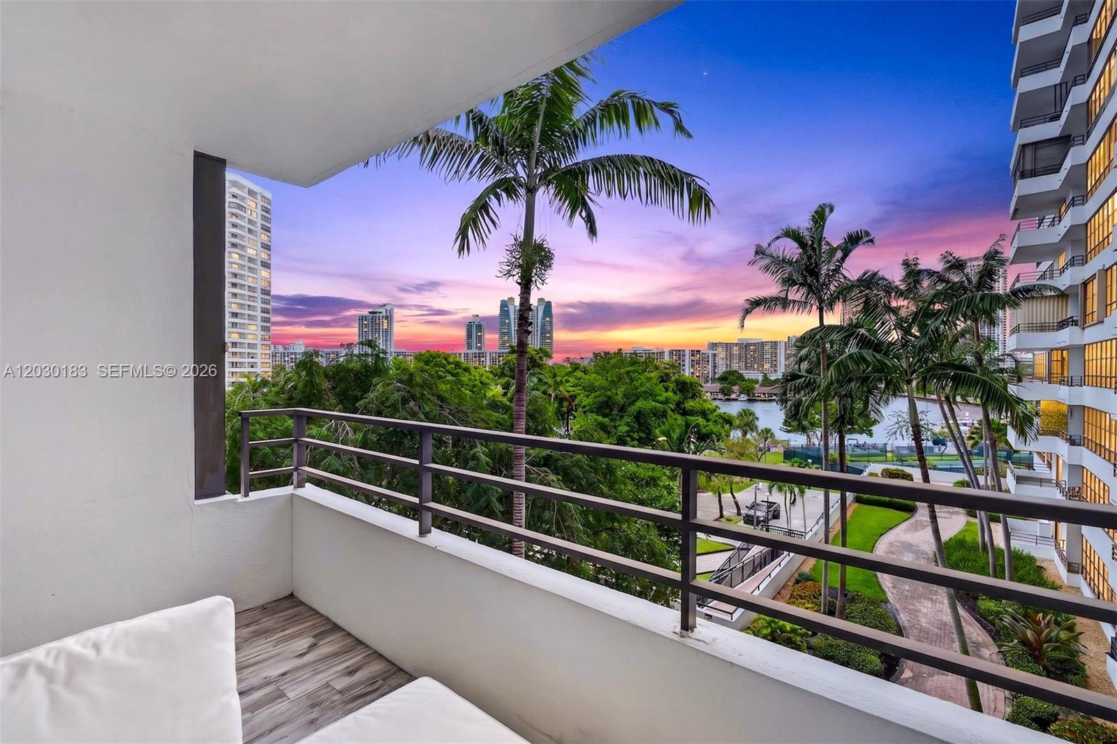 Stunning waterfront, fully renovated 1 Bed/ 1.5 bath condo offering modern comfort and style! Enjoy a beautifully updated kitchen featuring newer appliances and abundant cabinetry for exceptional storage. Laminate flooring flows throughout the unit, spacious walk-in closets and tastefully renovated bathrooms. Relax on the large, cozy balcony overlooking serene garden and water views. Resort-style amenities include waterfront pool overlooking the Inter-costal, tennis courts, fitness center and more. Conveniently located less than 2 miles from the beach and just minutes shopping, dining, and entertainment, including Aventura Mall! Credit requirement 700+. Furnished or unfurnished you choose! No Pets. Thanks
