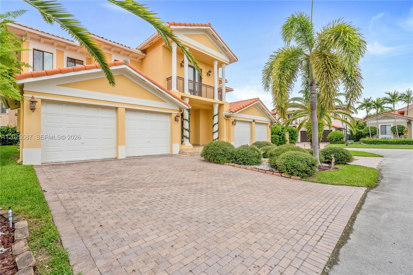 Discover luxury living in this stunning 5 bed/4 bath Florence model in prestigious Cutler Cay. This elegant 2-story corner home features modern-style cherry wood floors polished just a year ago, a custom iron front door, crown moldings, and a gourmet kitchen with granite countertops, stainless steel appliances, and wood cabinetry. The spacious family room, 1 bedroom, and cabana bath are conveniently located on the first floor. The primary suite offers a walk-in closet and private balcony. Maintenance includes high-speed internet, cable, alarm, front yard maintenance, 24-hour security, and on-site management. Enjoy resort-style amenities including clubhouse, tennis, pickleball & basketball courts, sauna, steam room, fitness center, pool & jacuzzi.
