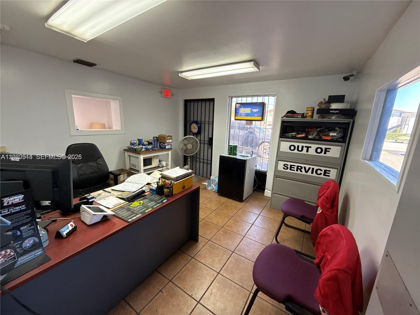Turnkey Automotive Business & Property for Sale! Excellent opportunity to acquire a well-established auto shop that has proudly served the community for 40 years. The property features a dual-bay warehouse (1,460 sq. ft. per bay, 2,920 sq. ft. total) situated in a high-visibility, high-traffic location with immediate access to the Palmetto Expressway. This fully ADA-compliant property recently completed its 40-year recertification. The sale includes a loyal, extensive clientele base and all operational equipment (including 2 lifts and existing certifications), making it completely ready for a seamless takeover. Equipment lists and financials are available upon request.
