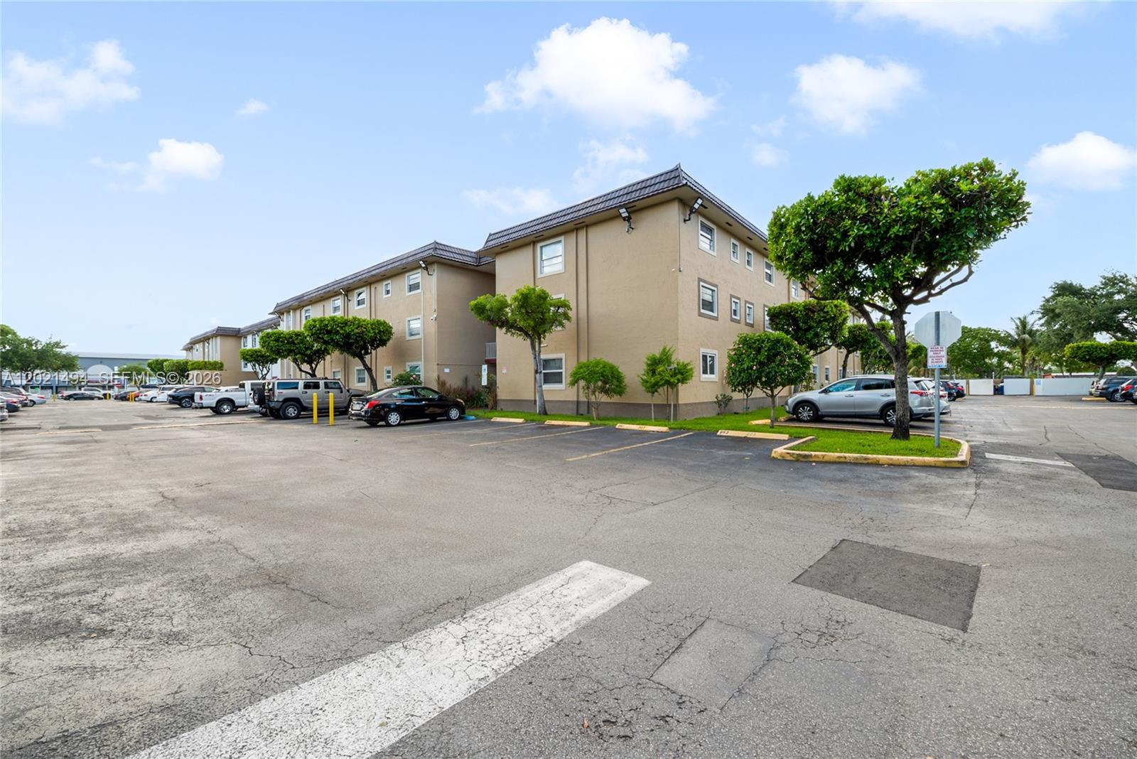 Spacious and recently remodeled 2 bedroom 1 bathroom condo in the heart of Hialeah. Situated in a centrally located community featuring lush interior courtyard green space, mature landscaping, and convenient parking. Ideally located near major roadways, shopping, dining, and public transportation. Water is included in the maintenance fee. Rented till October 2026 for $1,700 per month. Unit 326 is also available for sale.