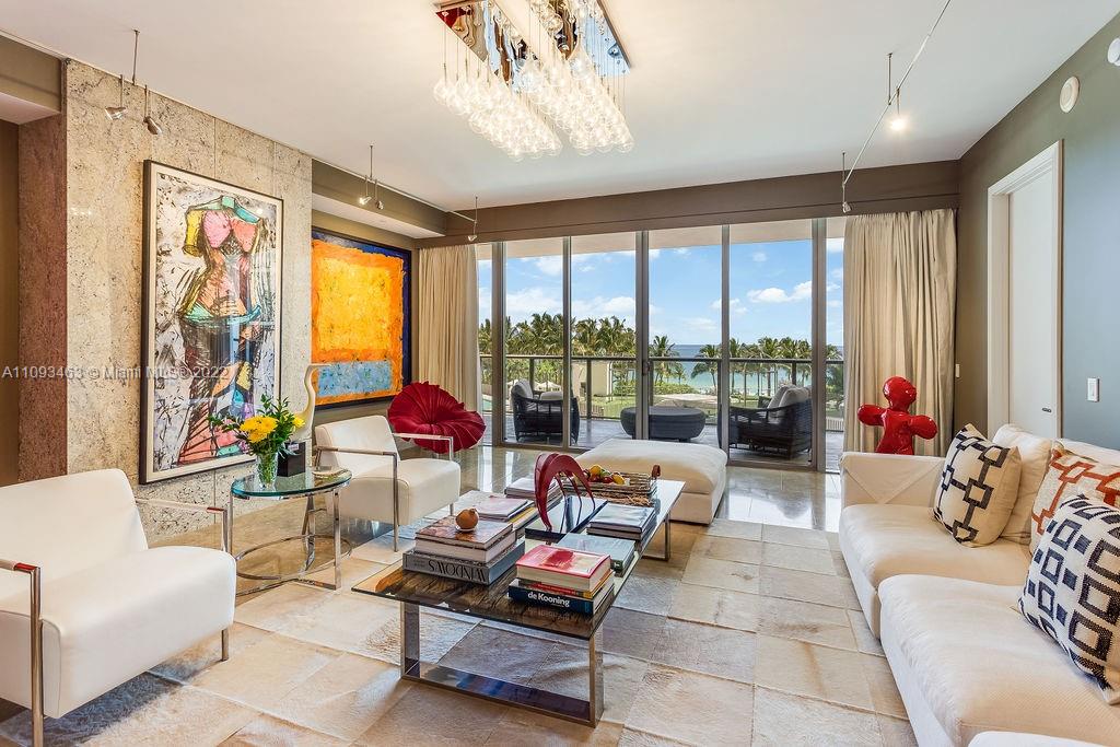 Make this fabulous Unit your home at the renowned 5 star St Regis. Enter this 3/3.5 flow thru unit via your own private lobby. 2840 sq ft of luxury living with great views of the ocean. 3 oversized terraces offer stunning sunrise and sunset views. Chefs' kitchen has gas range, Sub Zero, Wolf & Miele appliances. Expansive master suite with large European closet, midnight kitchen & huge spa bath. Marble floors, impact windows & laundry room are just some of the features. Resort amenities include 4 pools, 3 restaurants, beach service with oceanfront cabanas, full-service spa, fitness center, 24 hr. concierge, 24 Hour butler service, room service, valet and security. Bal Harbour shops & restaurants opposite, airport close by.
