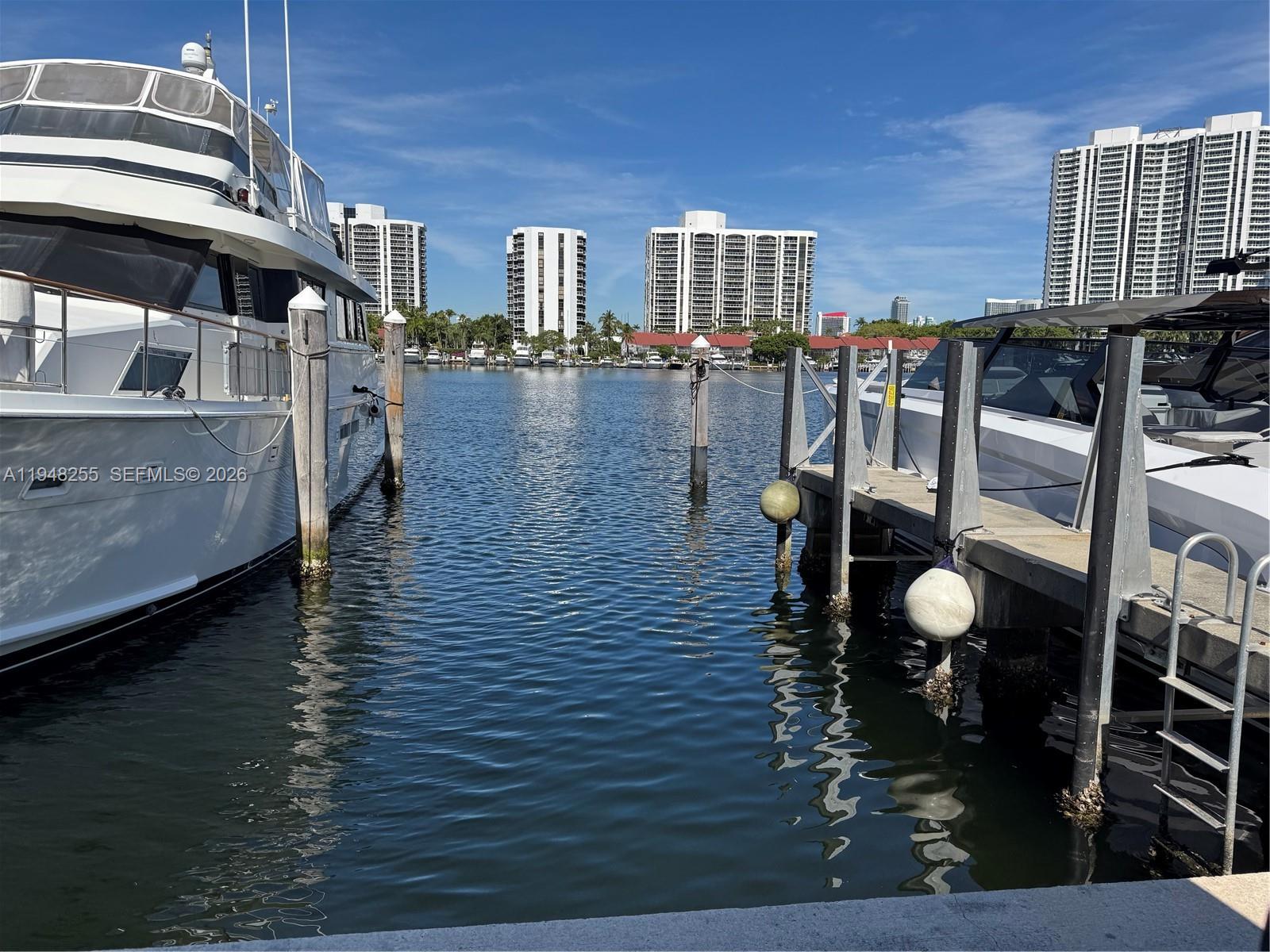 Large deeded boat slip in Waterways marina featuring many amenities and service at a reasonable cost. This slip is in the convenient south side and is 75' by 19.5'. It features full services and low maintenance in a prime location, Aventura. Call for info.Easy to show.